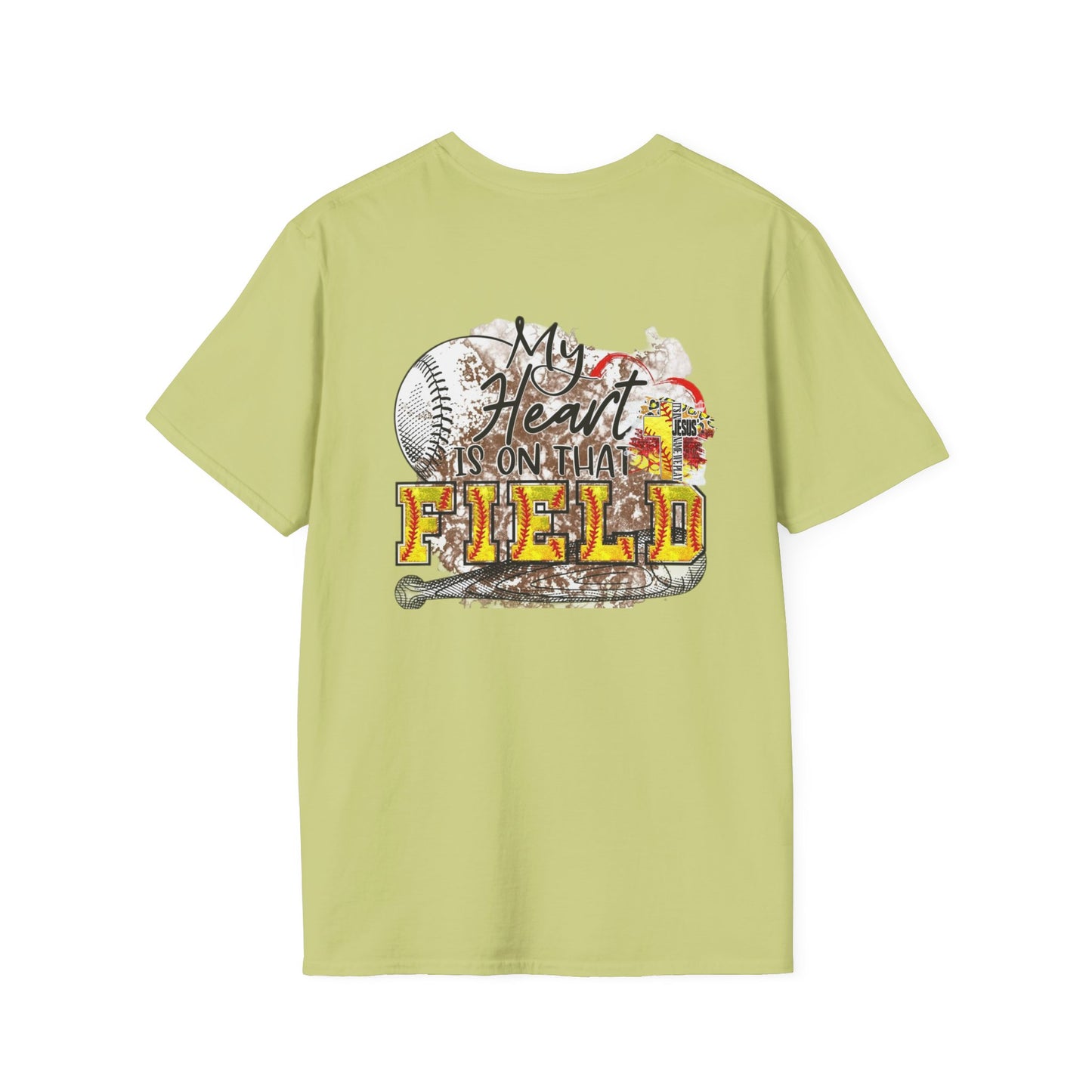 Baseball Heart T-Shirt | Unisex Softstyle Tee, Gift for Sports Lovers, Father's Day, Baseball Fans, Summer Style