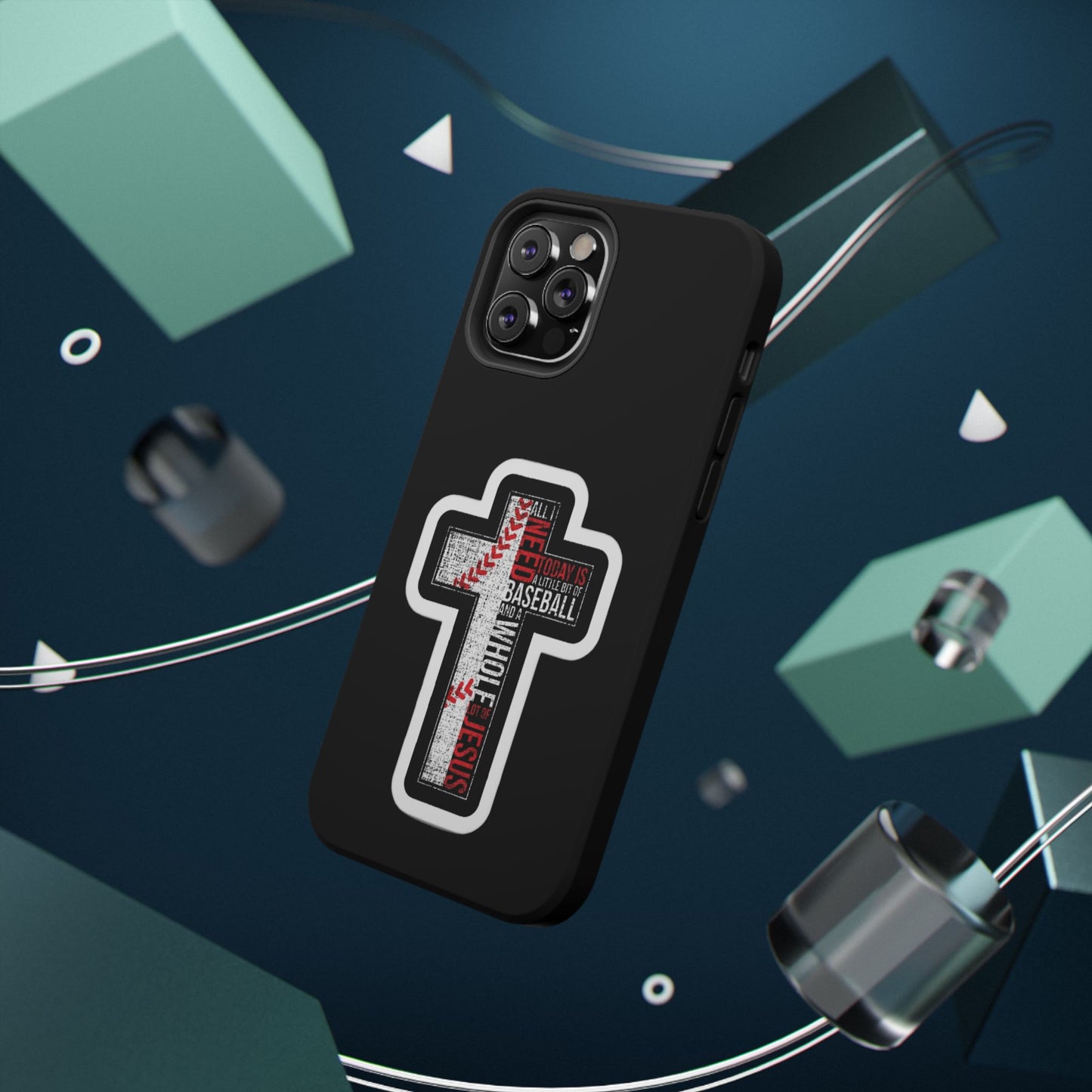 Baseball-themed Phone Case, Religious Cell Phone Cover, Impact-Resistant Case for Sports Lovers, Christian Gifts, Durable Mobile Accessory