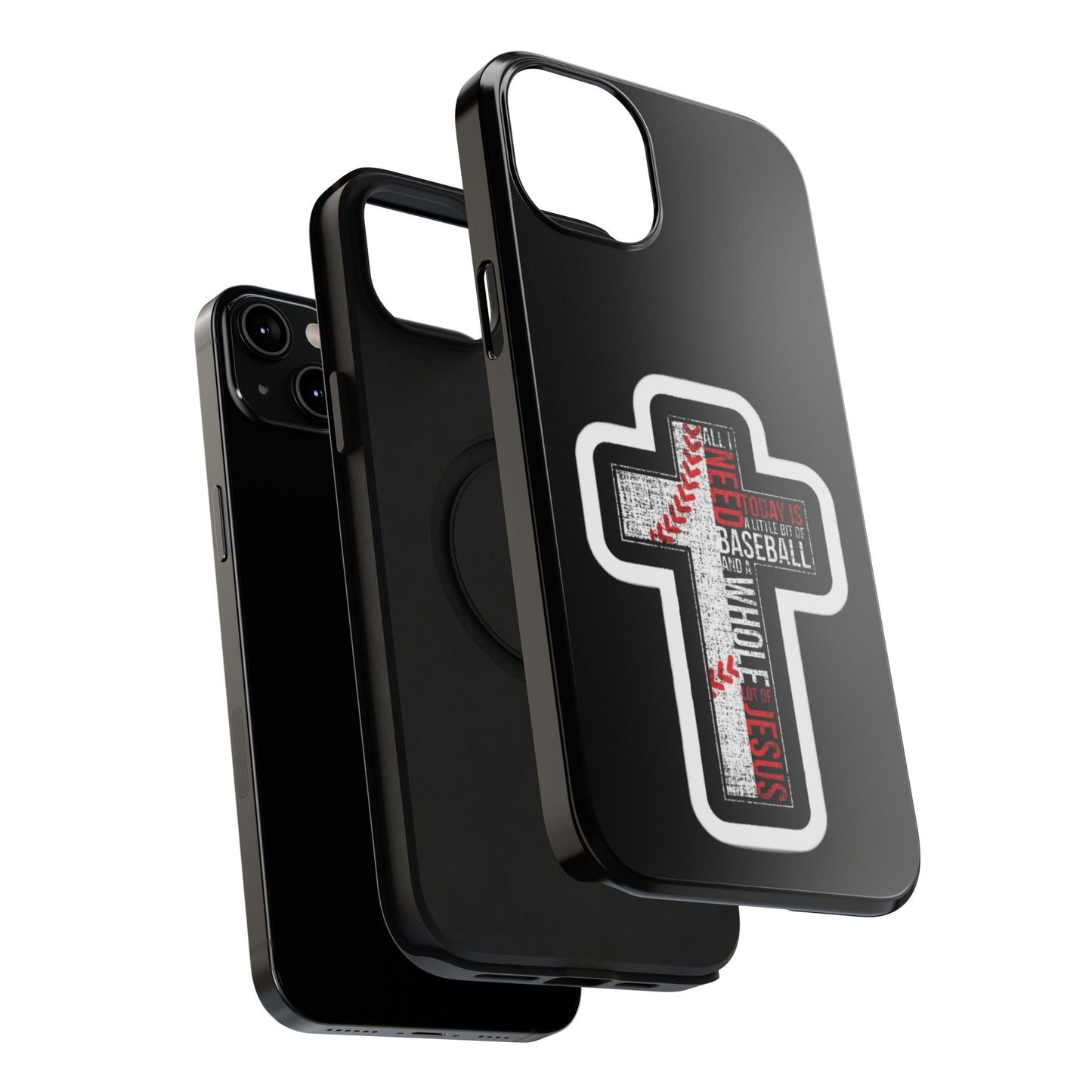 Baseball-themed Phone Case, Religious Cell Phone Cover, Impact-Resistant Case for Sports Lovers, Christian Gifts, Durable Mobile Accessory