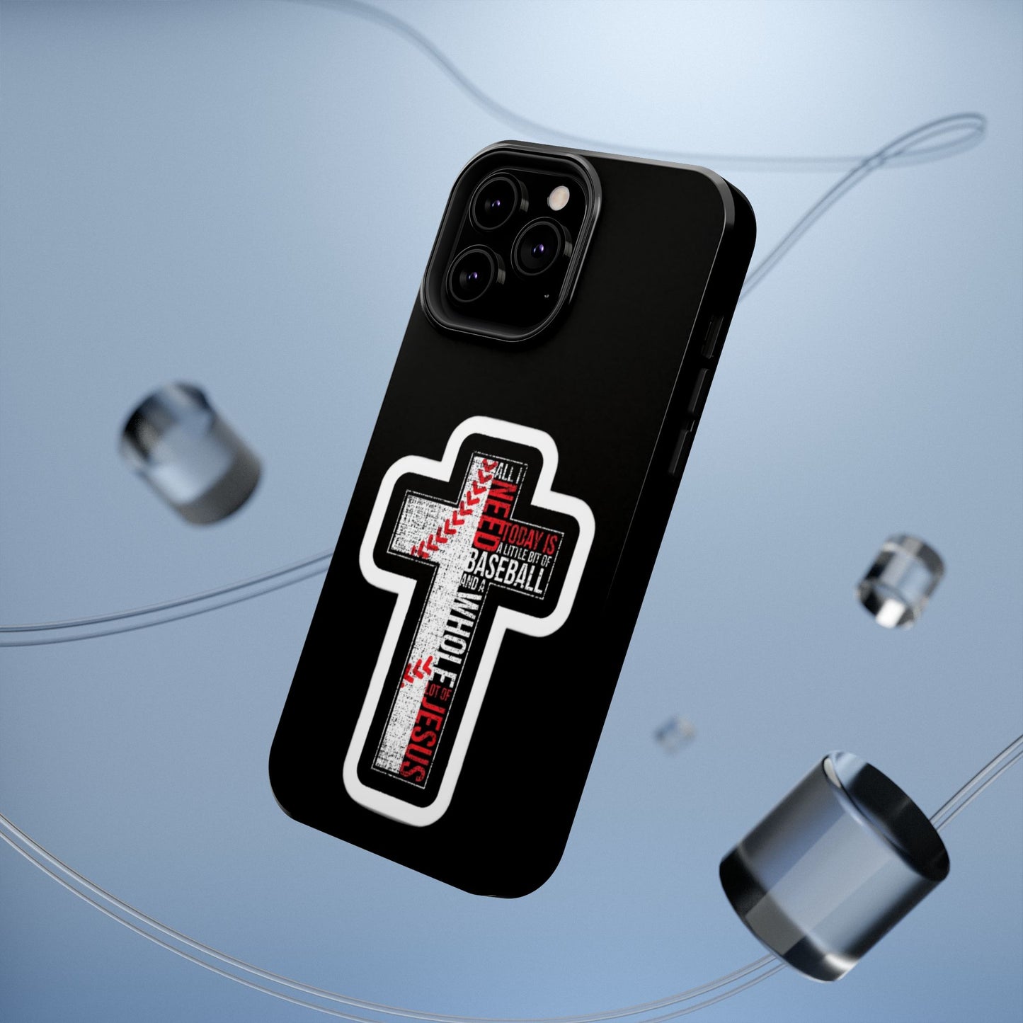Baseball-themed Phone Case, Religious Cell Phone Cover, Impact-Resistant Case for Sports Lovers, Christian Gifts, Durable Mobile Accessory