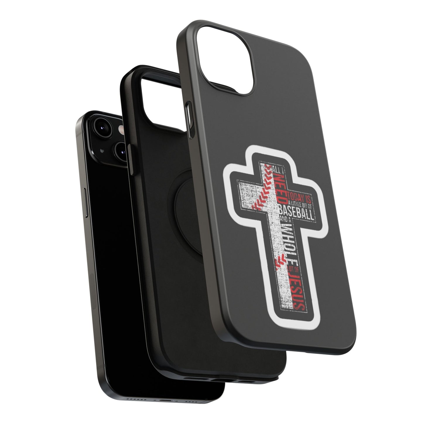 Baseball-themed Phone Case, Religious Cell Phone Cover, Impact-Resistant Case for Sports Lovers, Christian Gifts, Durable Mobile Accessory