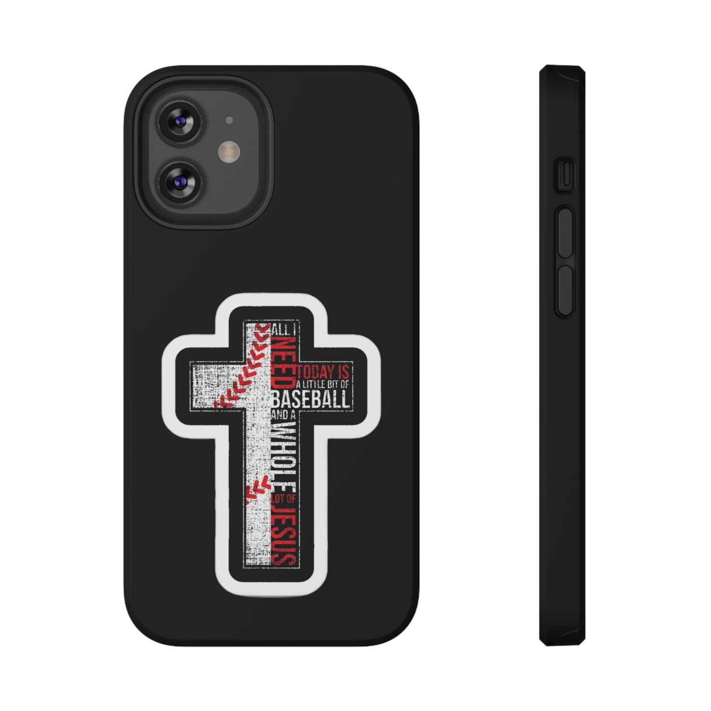 Baseball-themed Phone Case, Religious Cell Phone Cover, Impact-Resistant Case for Sports Lovers, Christian Gifts, Durable Mobile Accessory