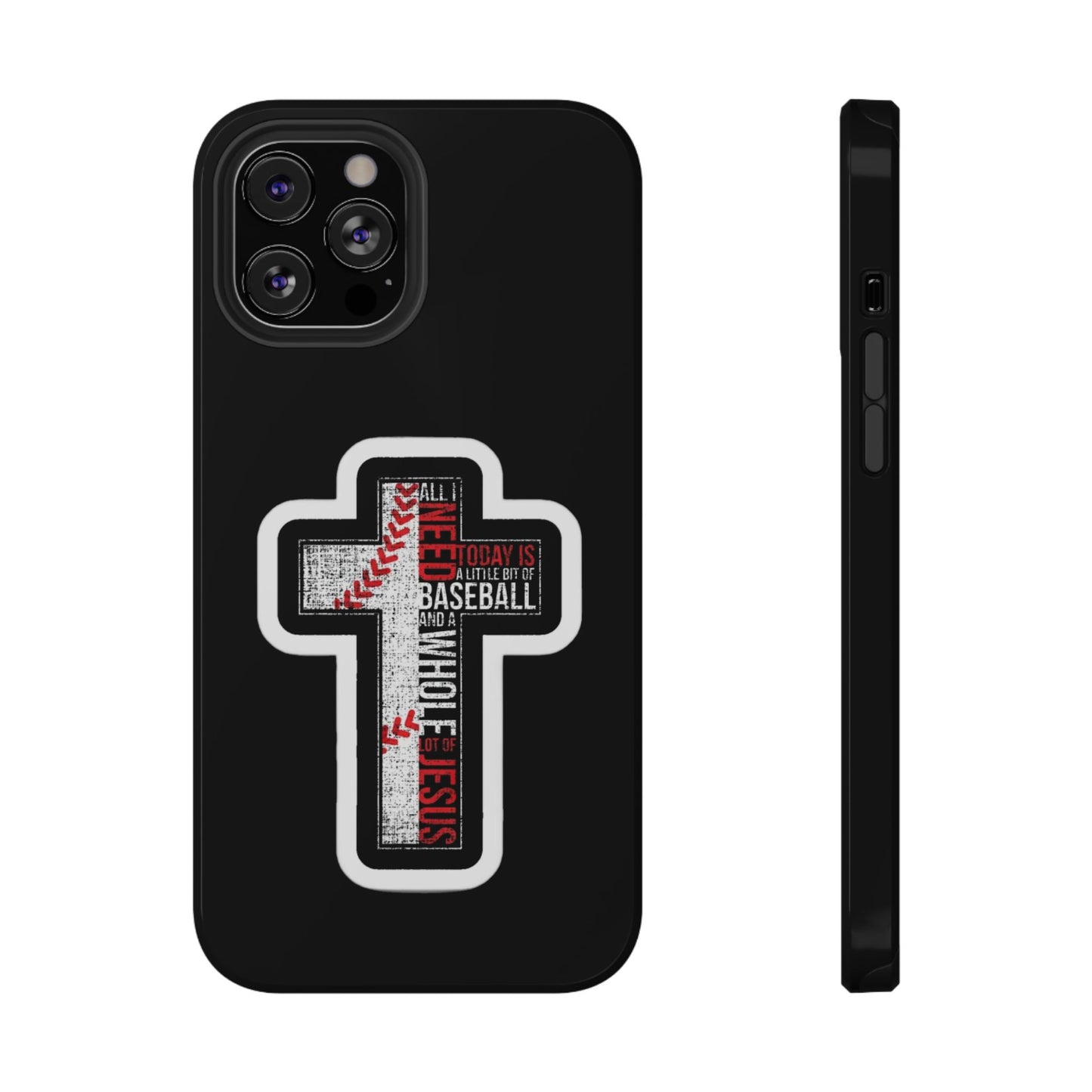 Baseball-themed Phone Case, Religious Cell Phone Cover, Impact-Resistant Case for Sports Lovers, Christian Gifts, Durable Mobile Accessory