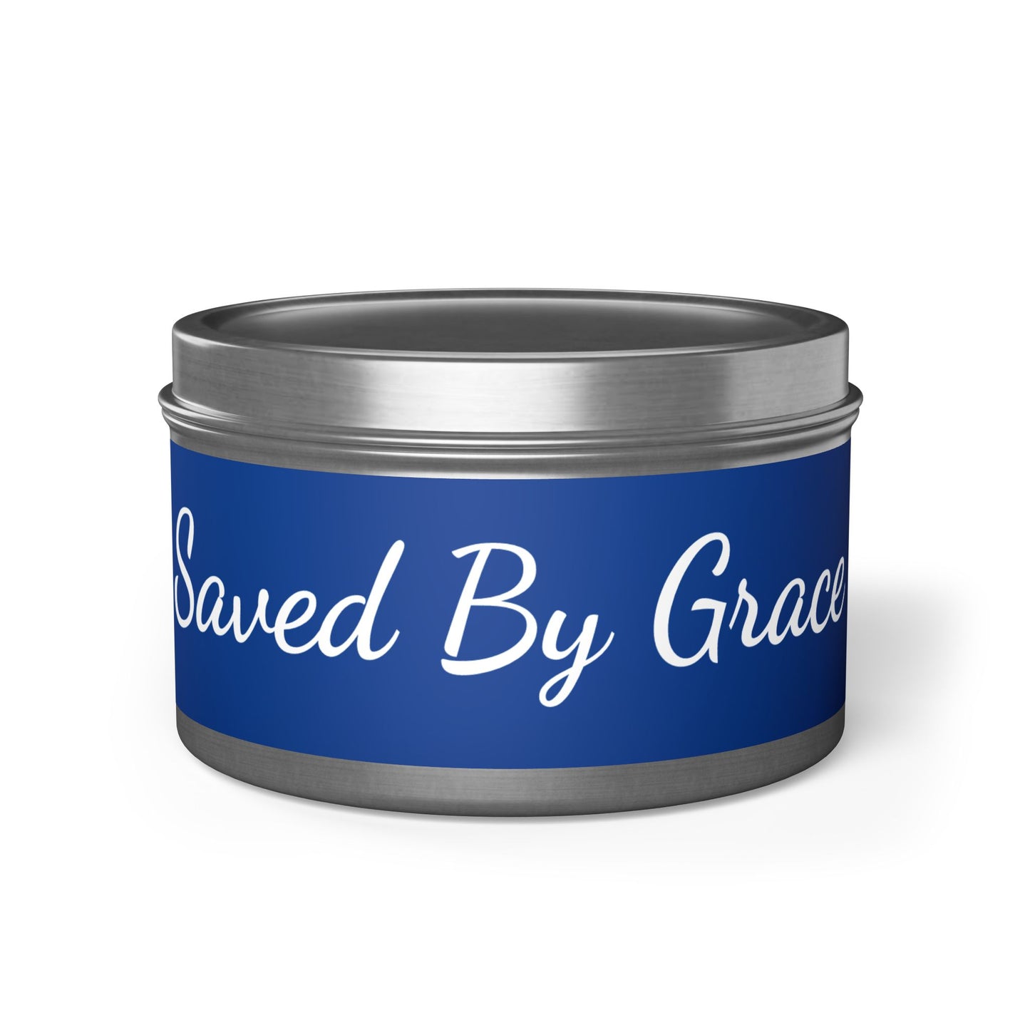 Tranquil Tin Candles – Saved By Grace, Relaxation Gifts, Home Fragrance, Self-Care Treats, Spiritual Wellness, Inspirational Decor