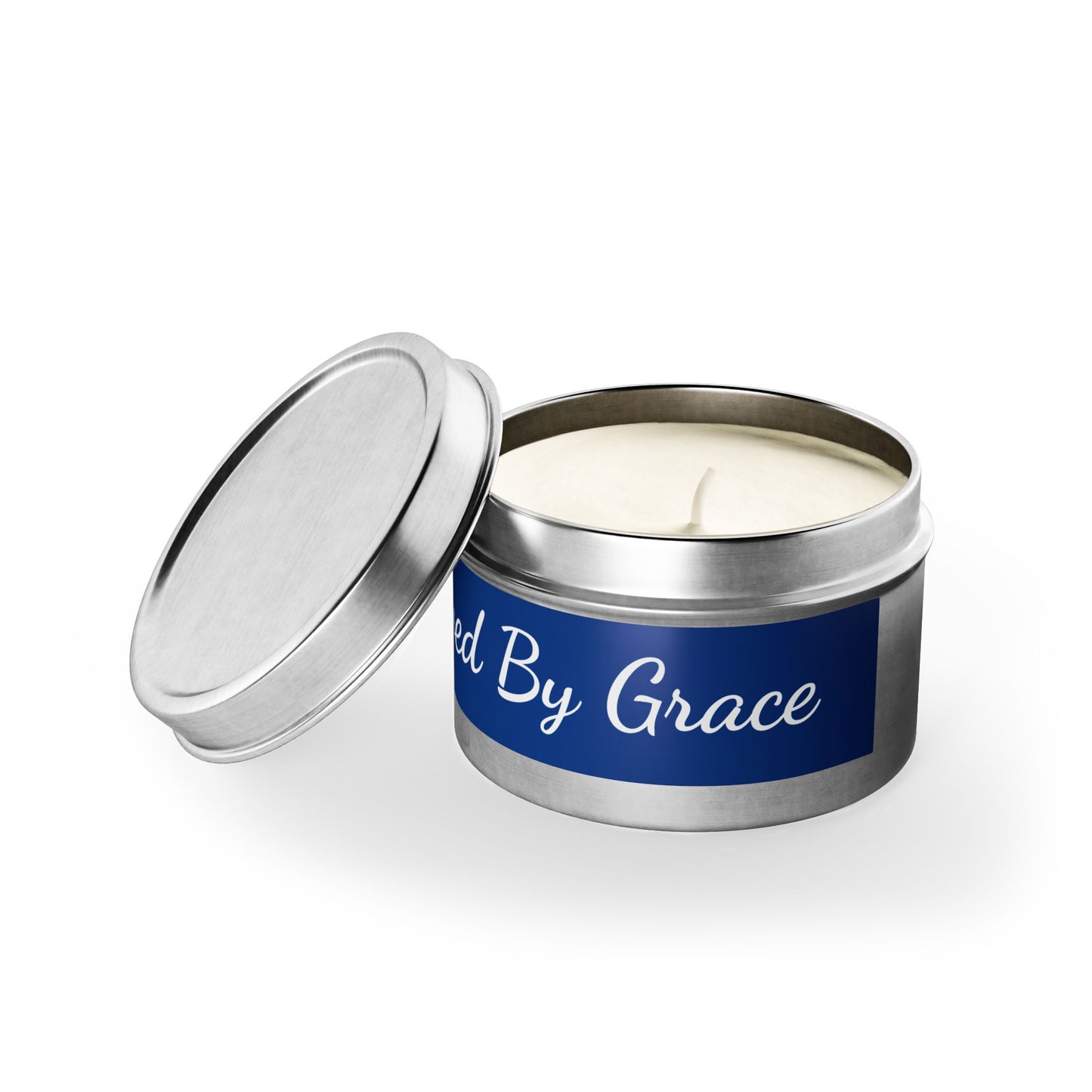 Tranquil Tin Candles – Saved By Grace, Relaxation Gifts, Home Fragrance, Self-Care Treats, Spiritual Wellness, Inspirational Decor