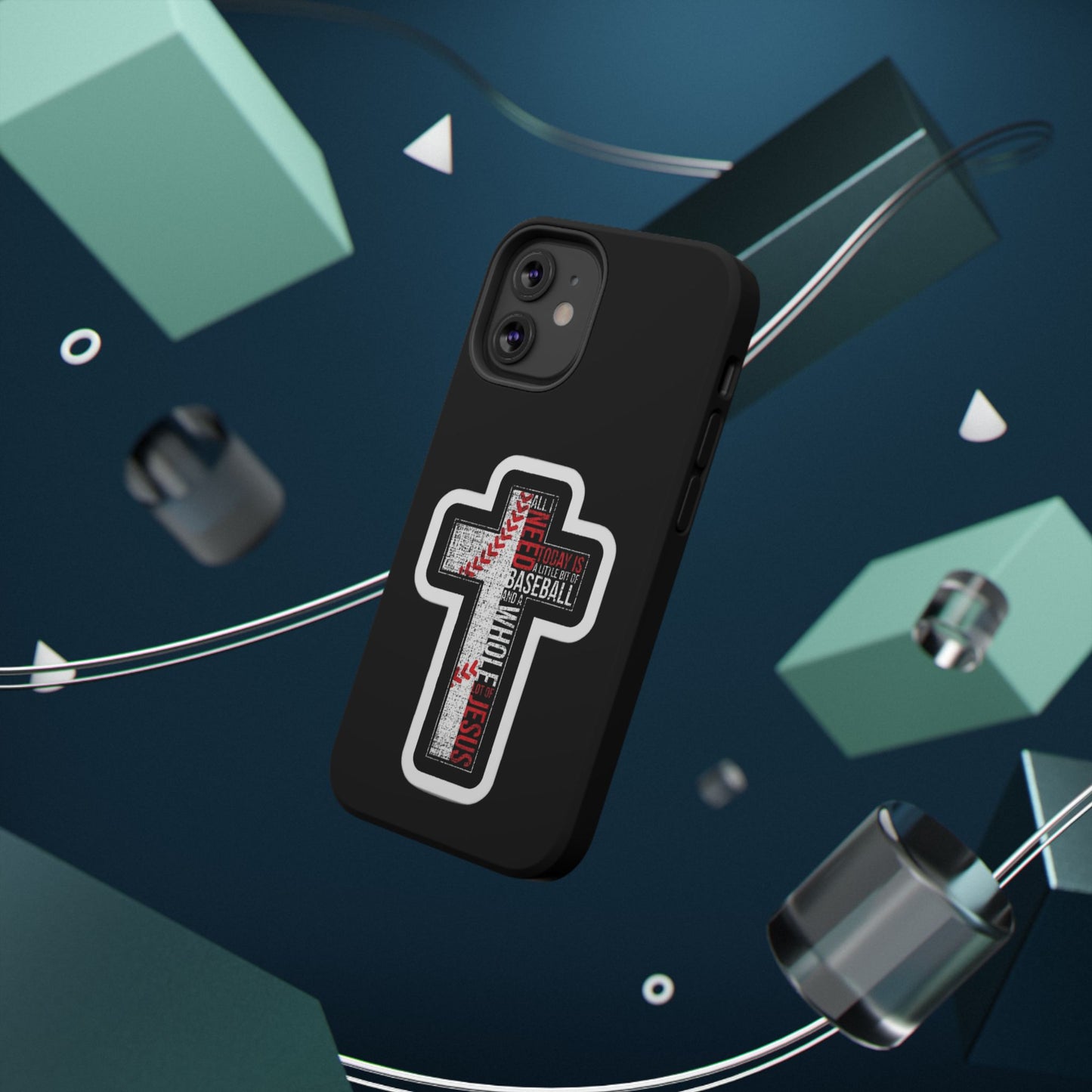 Baseball-themed Phone Case, Religious Cell Phone Cover, Impact-Resistant Case for Sports Lovers, Christian Gifts, Durable Mobile Accessory
