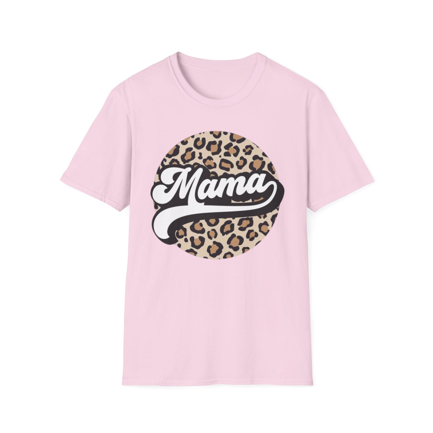 Mama Leopard Print Unisex T-Shirt, Cute Gift for Moms, Mother’s Day, Casual Wear, Animal Print Tee, Family T-Shirt