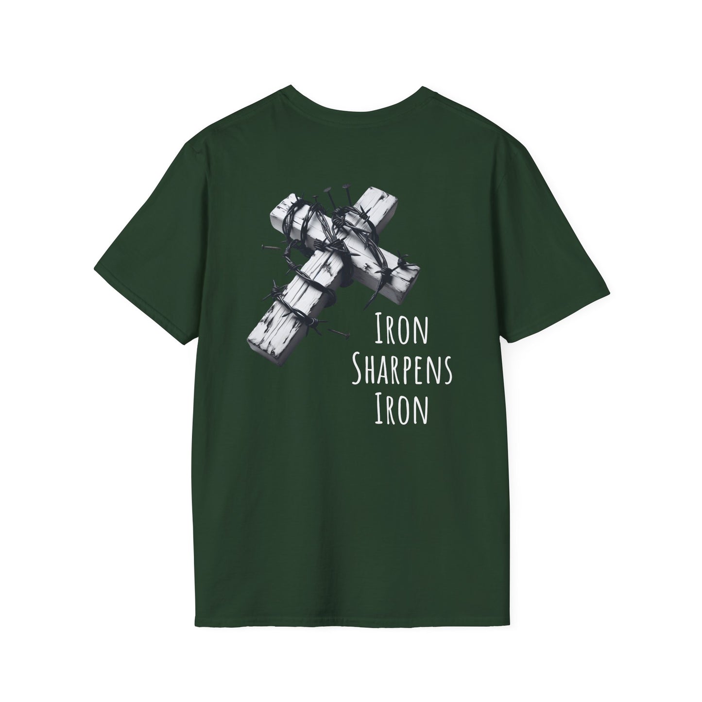 Unisex Inspirational Graphic T-Shirt, Faith-Based Tee, Gift for Friends, Iron Sharpens Iron Shirt, Casual Wear, Motivational T-Shirt