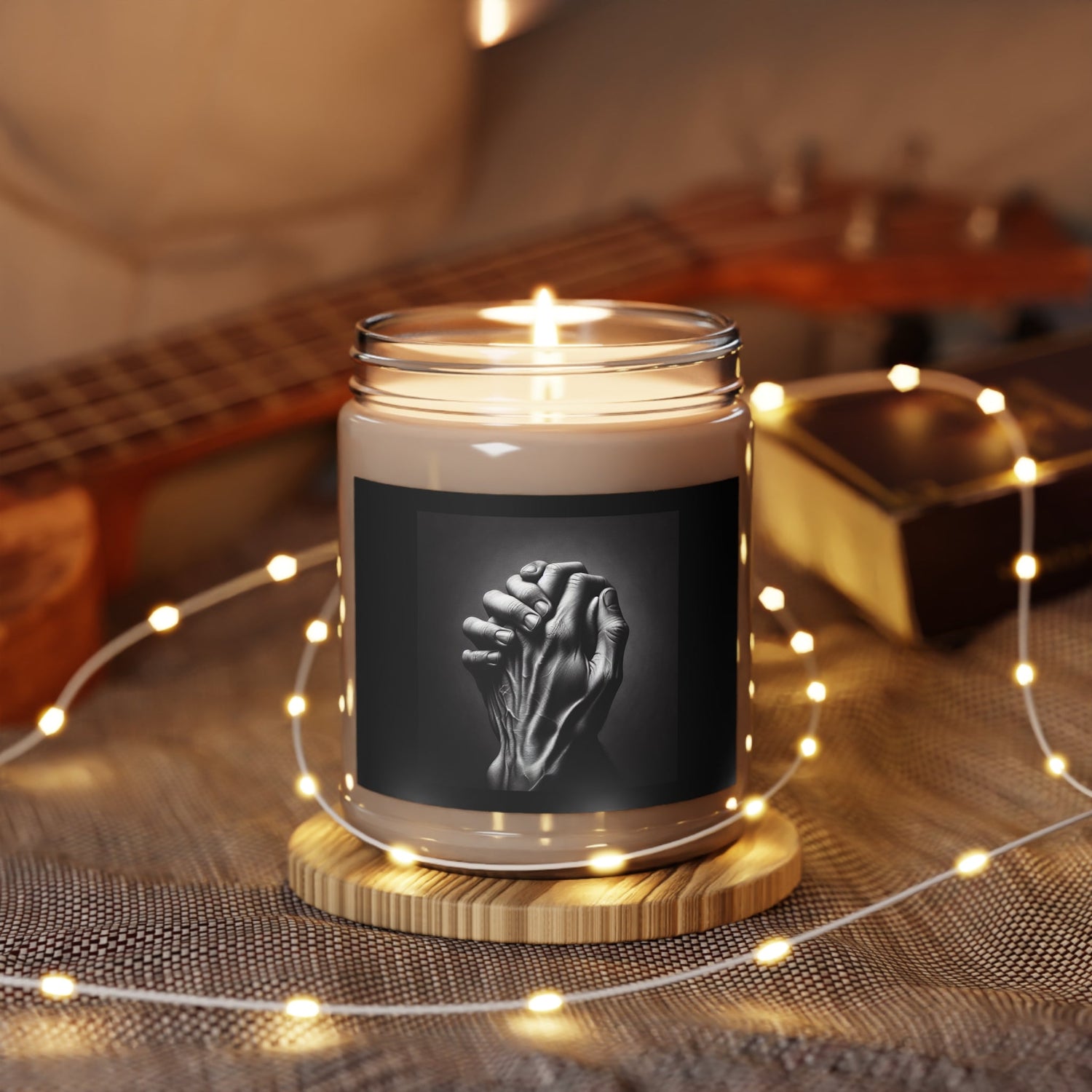 candles, hats, cell phone cases, and accessories