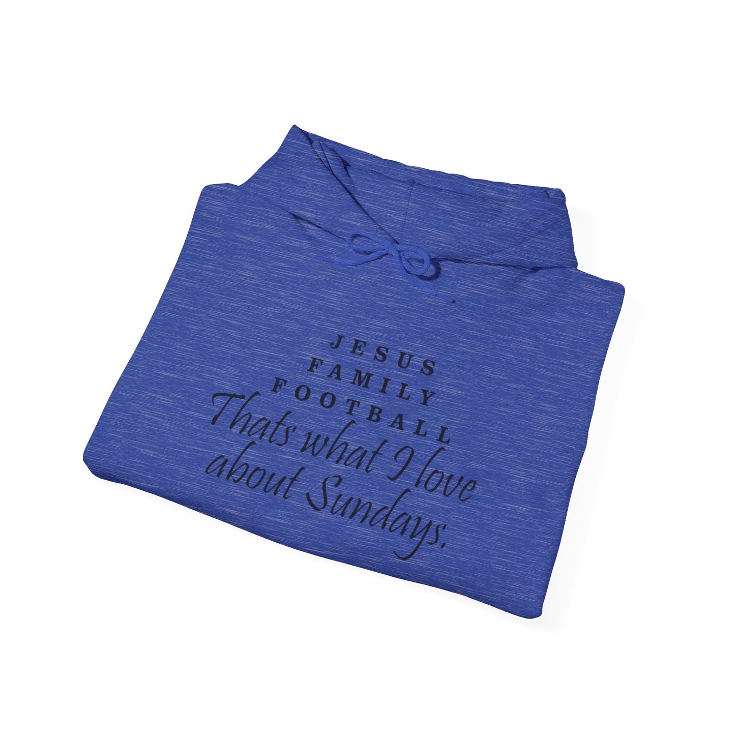 Jesus Family Football Sweatshirt, Unisex Hooded Sweatshirt, Sunday Vibes Hoodie, Family Gatherings Apparel, Faith and Fun Clothing
