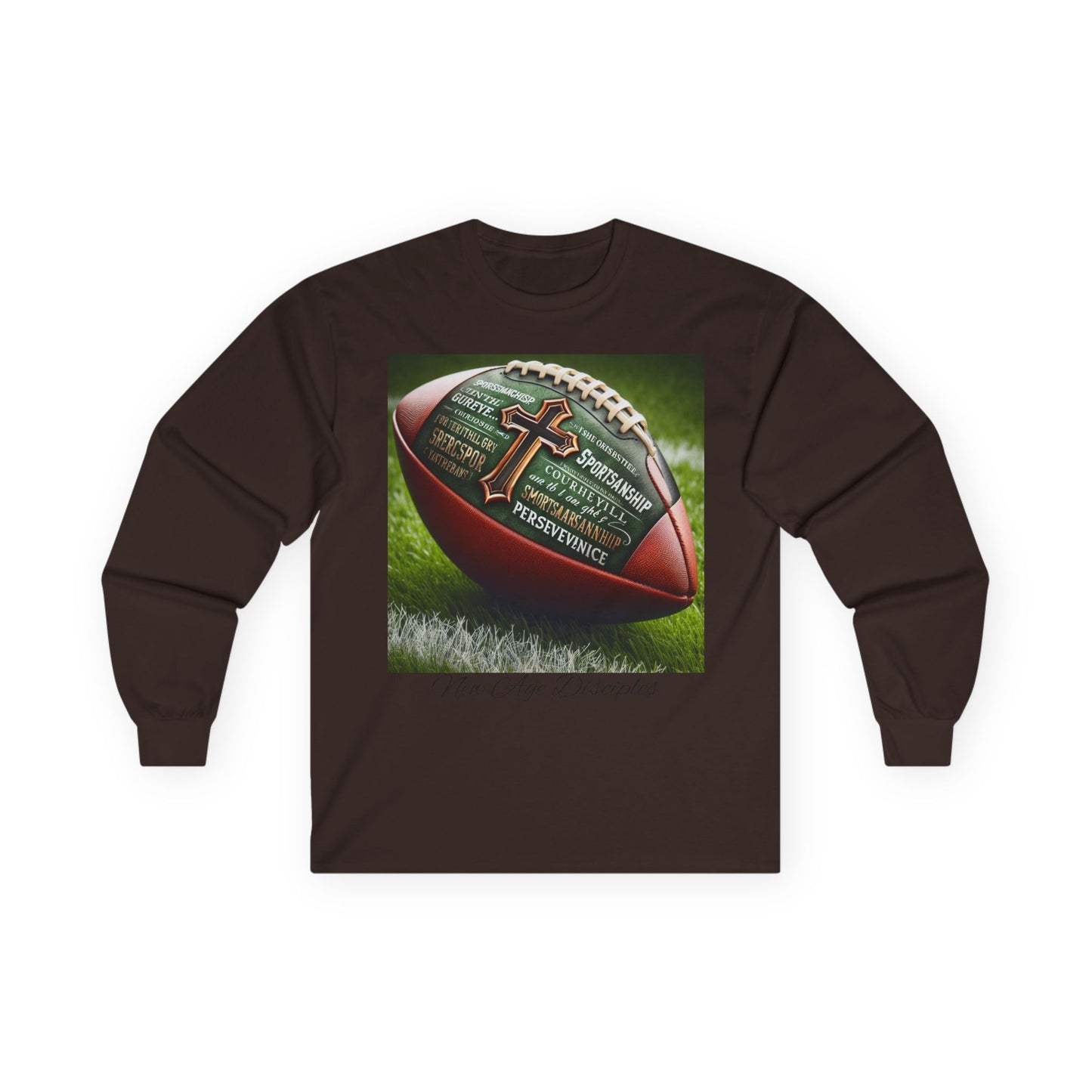 Faith & Football Long Sleeve Tee | Unisex Shirt for Sports Fans, Men's & Women's Apparel, Perfect Gift for Sports Lovers, Christian Athletes