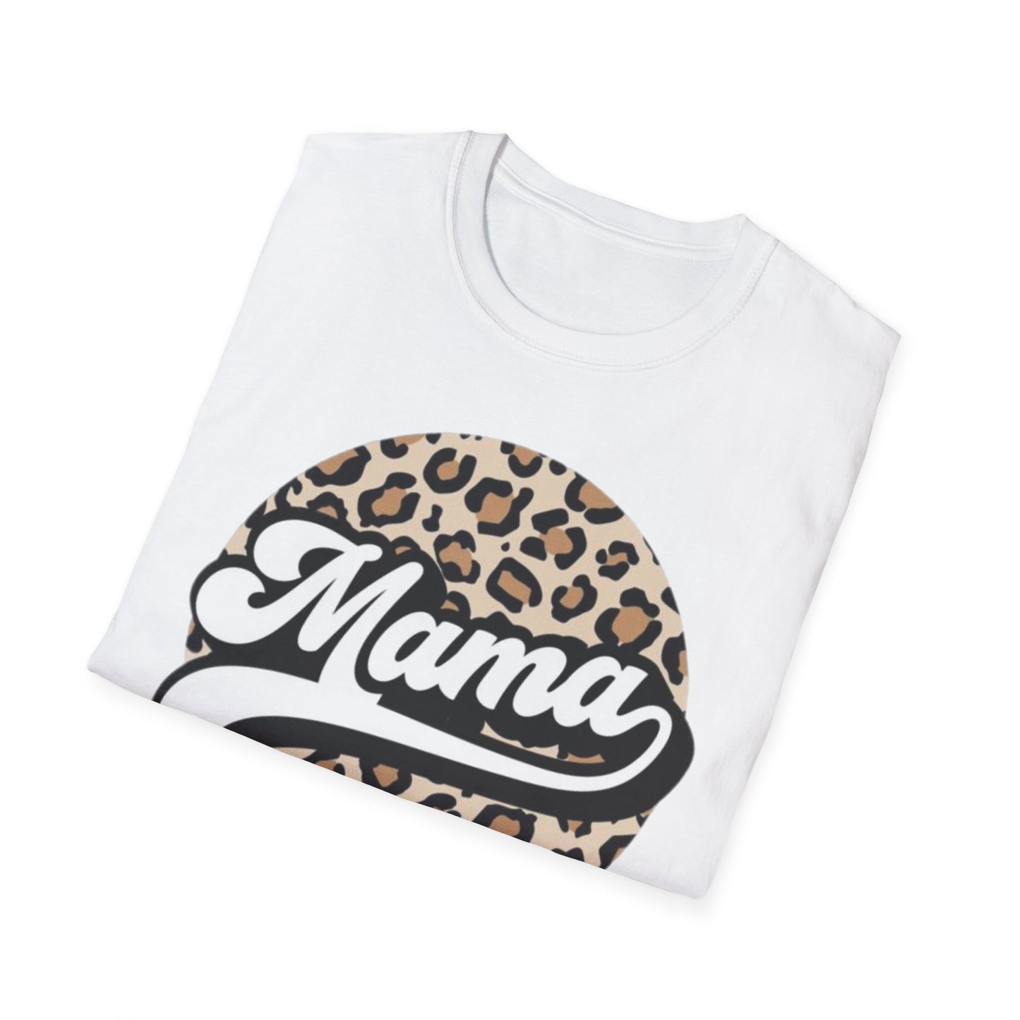 Mama Leopard Print Unisex T-Shirt, Cute Gift for Moms, Mother’s Day, Casual Wear, Animal Print Tee, Family T-Shirt