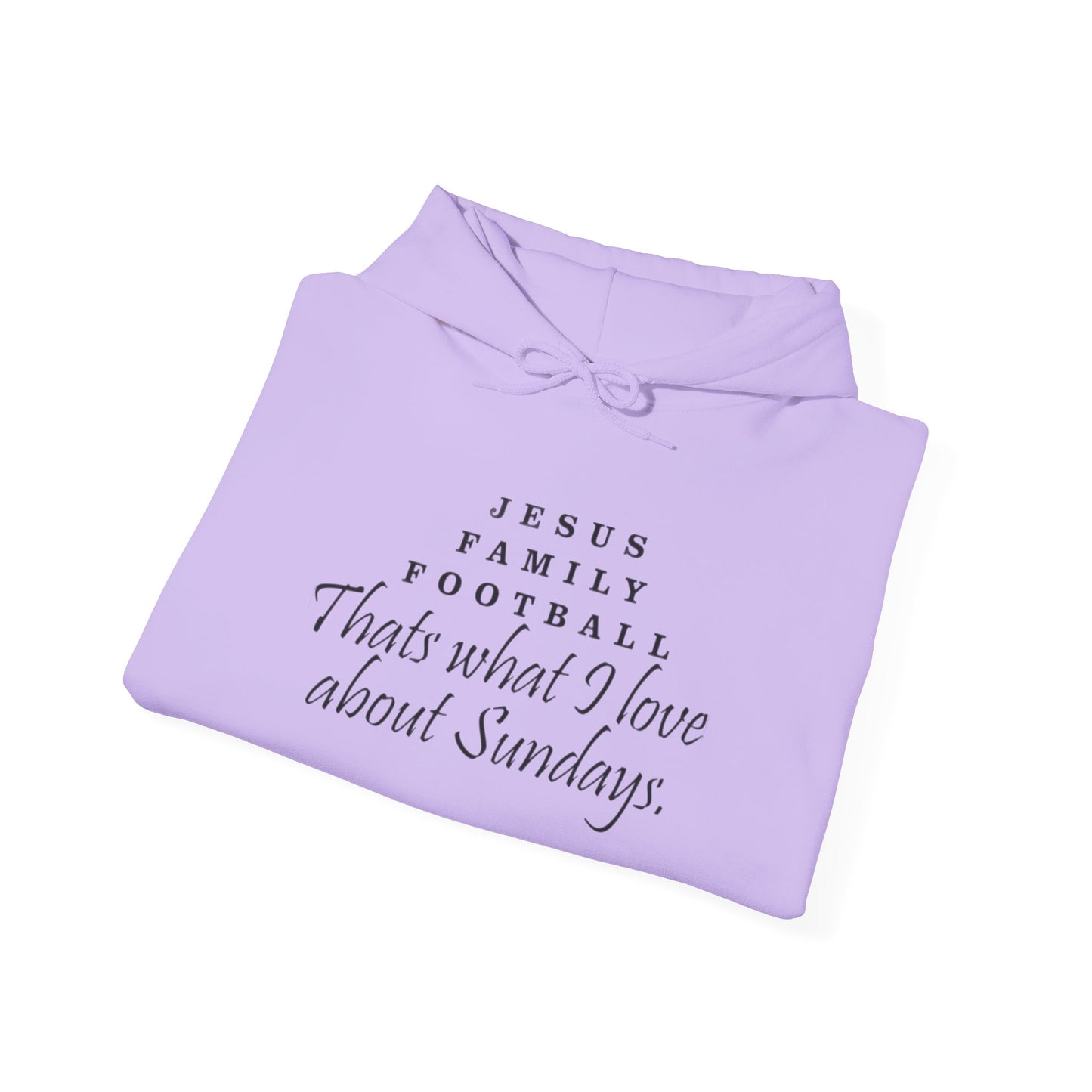 Jesus Family Football Sweatshirt, Unisex Hooded Sweatshirt, Sunday Vibes Hoodie, Family Gatherings Apparel, Faith and Fun Clothing