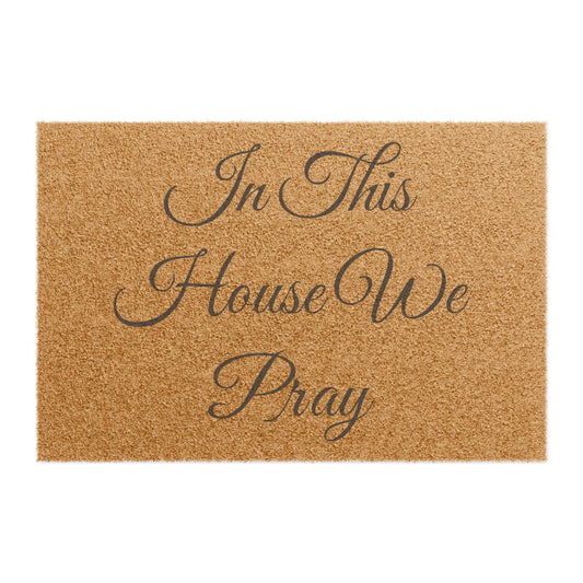 Prayer Doormat - Welcome Mat, Housewarming Gift, Religious Decor, Home Blessing, Christian Home Entryway
