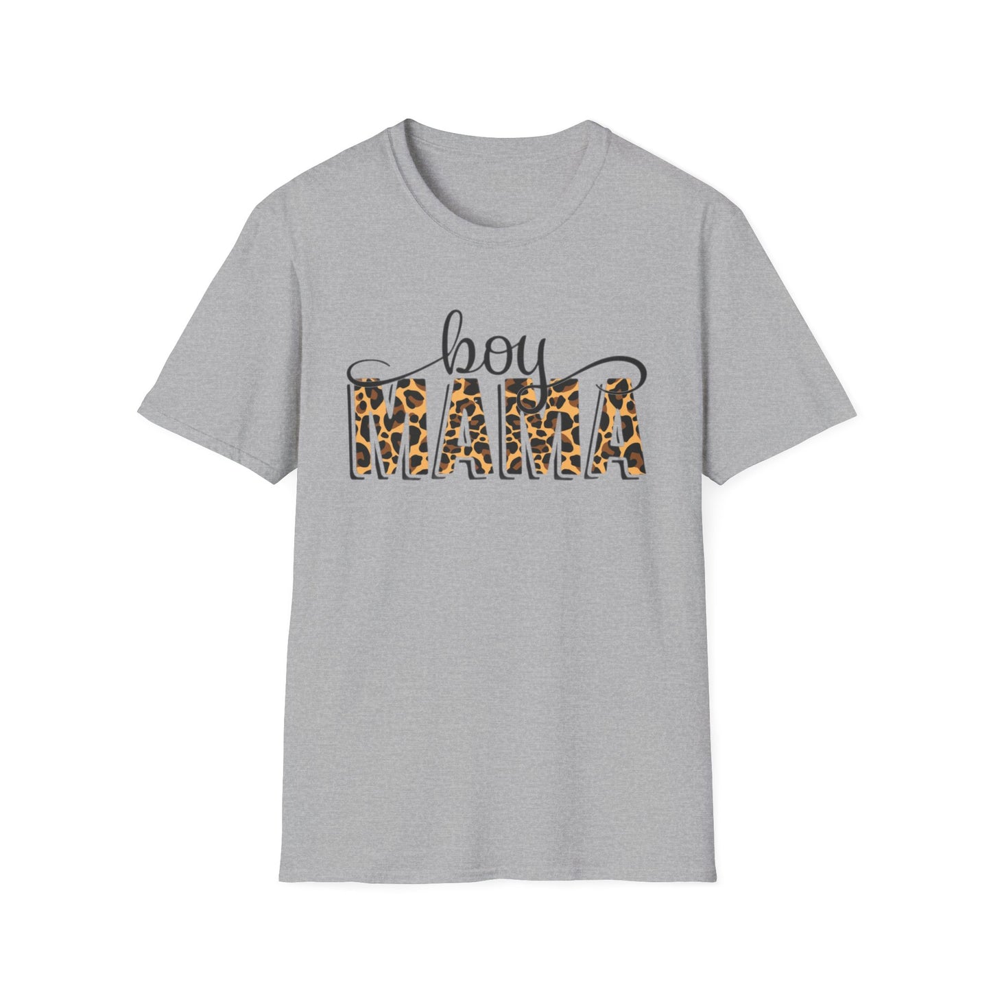Boy Mama T-Shirt, Unisex Softstyle Tee for Mothers, Casual Wear, Gift for Mom, Cute Family Apparel