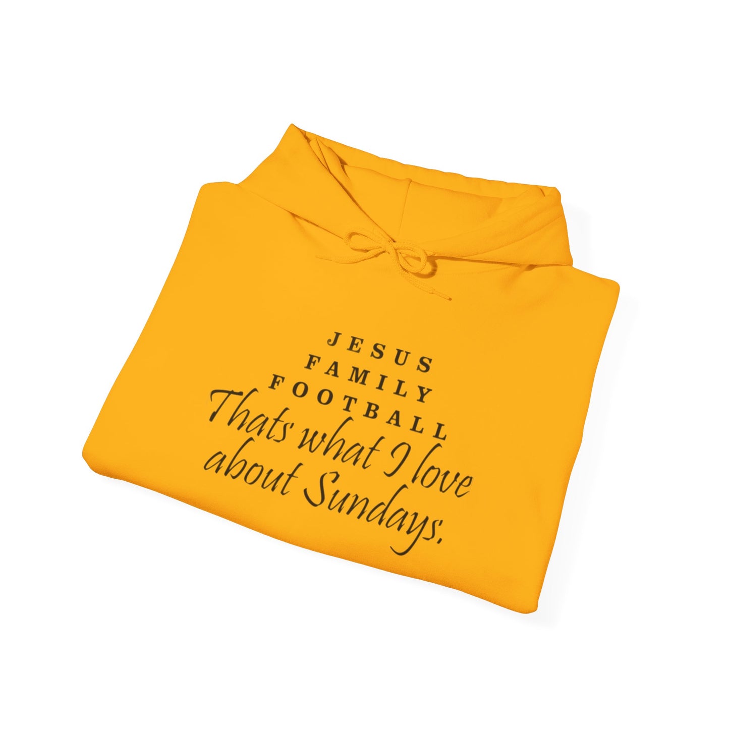 Jesus Family Football Sweatshirt, Unisex Hooded Sweatshirt, Sunday Vibes Hoodie, Family Gatherings Apparel, Faith and Fun Clothing
