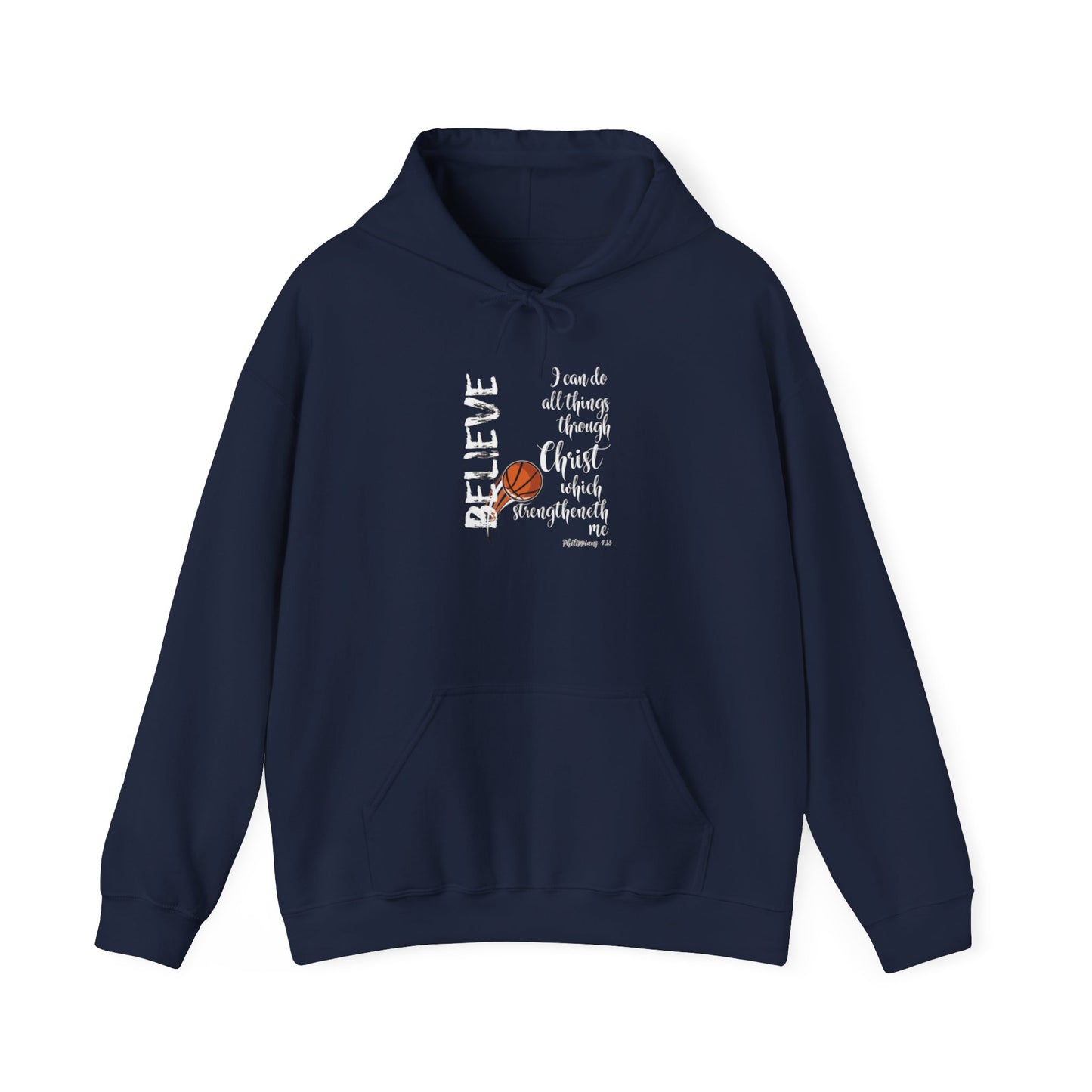 Inspirational Hooded Sweatshirt: Believe in Yourself, Unisex Sweatshirt, Motivational Apparel, Gift for Encouragement, Cozy Hoodie