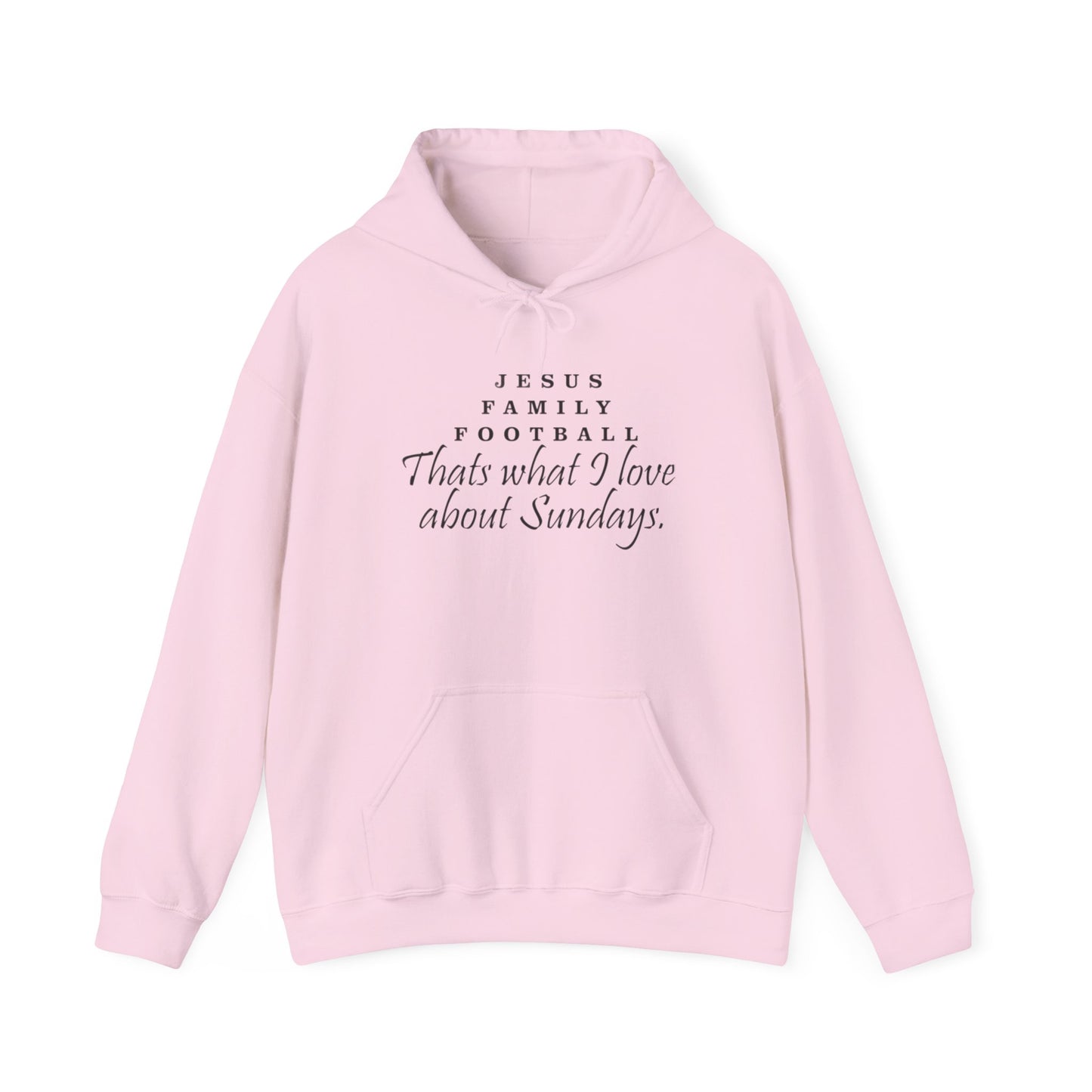 Jesus Family Football Sweatshirt, Unisex Hooded Sweatshirt, Sunday Vibes Hoodie, Family Gatherings Apparel, Faith and Fun Clothing