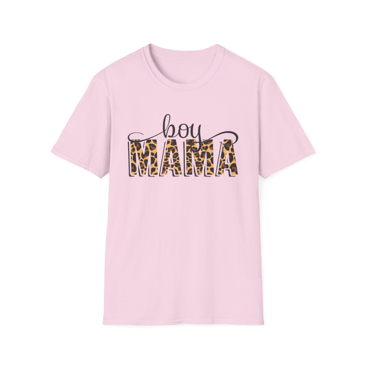 Boy Mama T-Shirt, Unisex Softstyle Tee for Mothers, Casual Wear, Gift for Mom, Cute Family Apparel