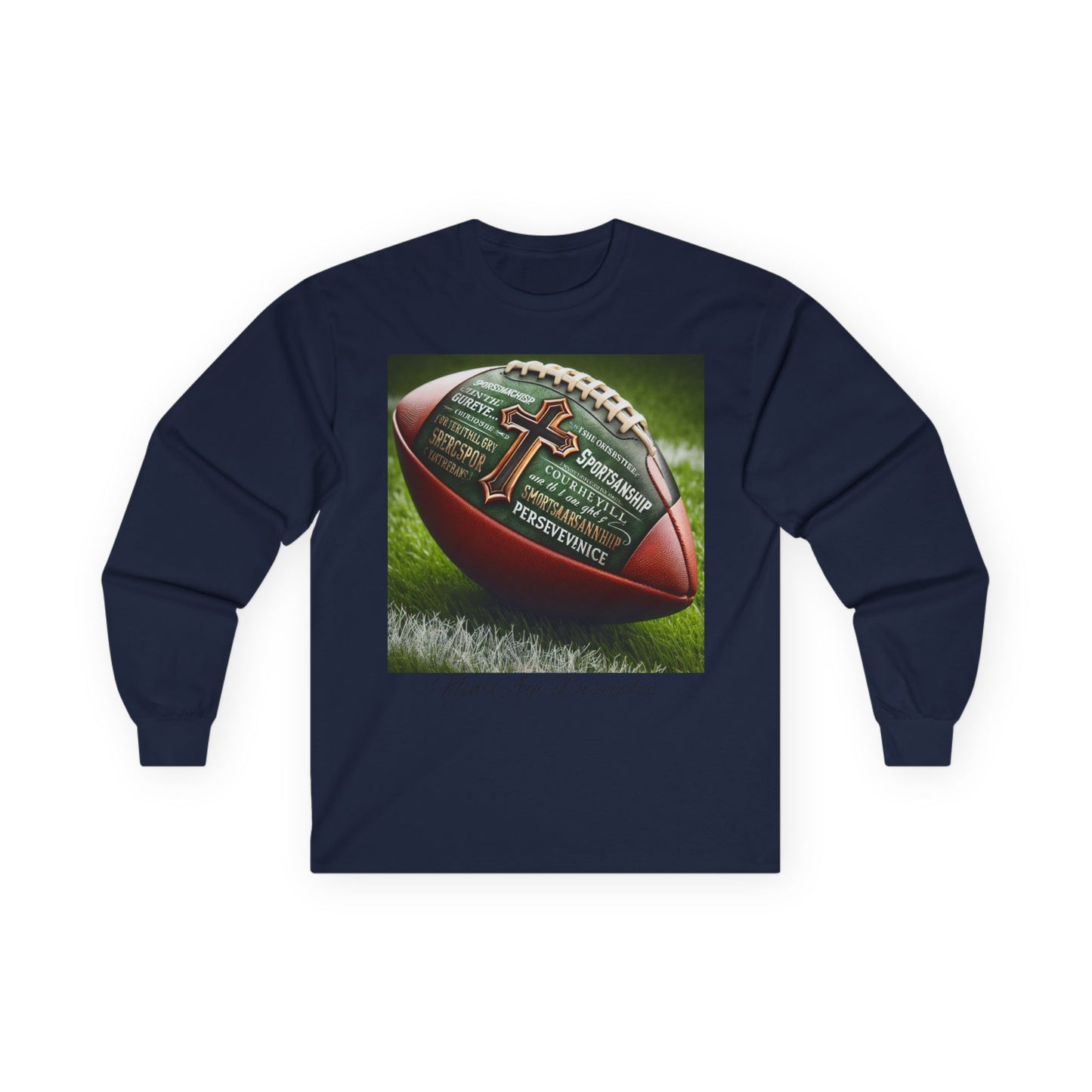 Faith & Football Long Sleeve Tee | Unisex Shirt for Sports Fans, Men's & Women's Apparel, Perfect Gift for Sports Lovers, Christian Athletes