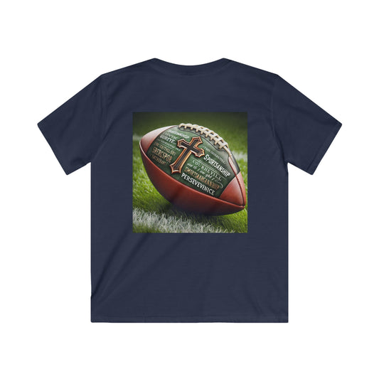 Football Theme Kids Tee, Casual Kids T-Shirt, Sports Kids Apparel, Unisex Kids Clothing, Birthday Gift for Young Athletes
