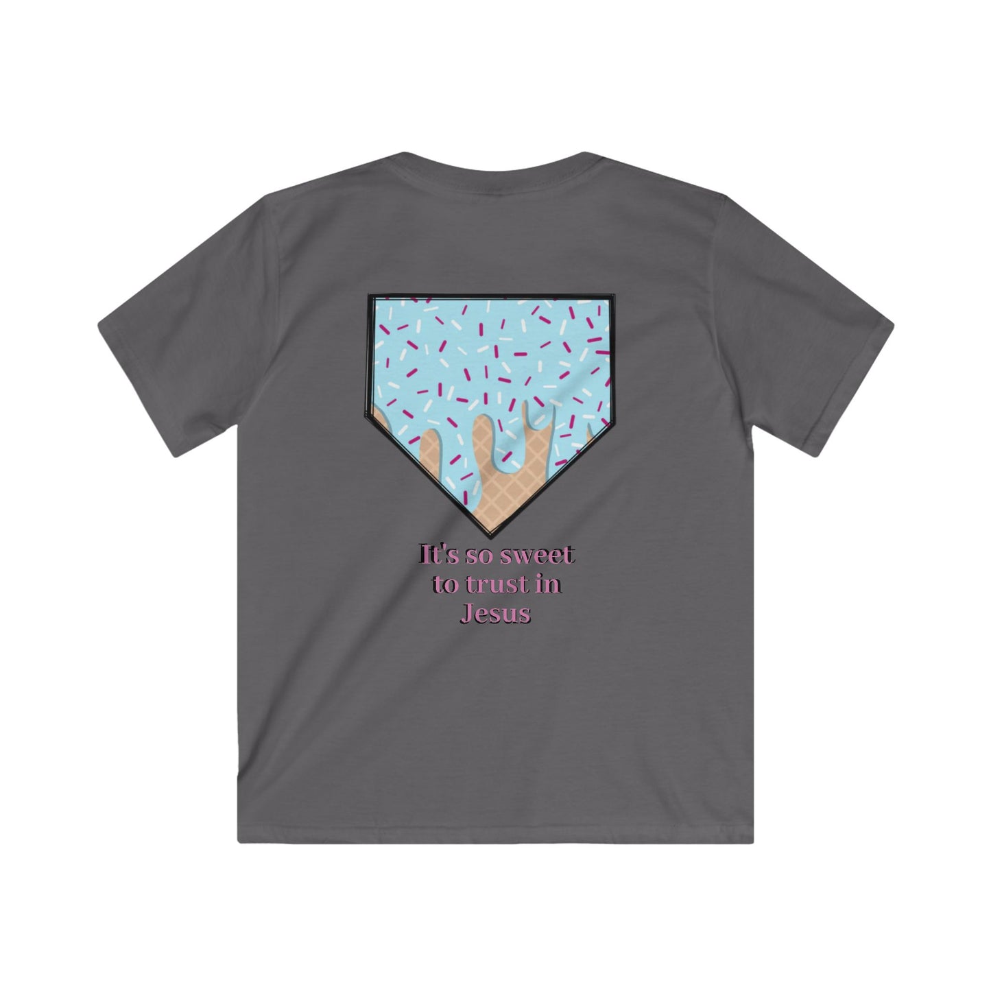 Kids Inspirational Graphic Tee with Fun Designs, Sweet Faith T-Shirt, Cute Youth Tops, Perfect for Birthdays, Family Gatherings, [...]
