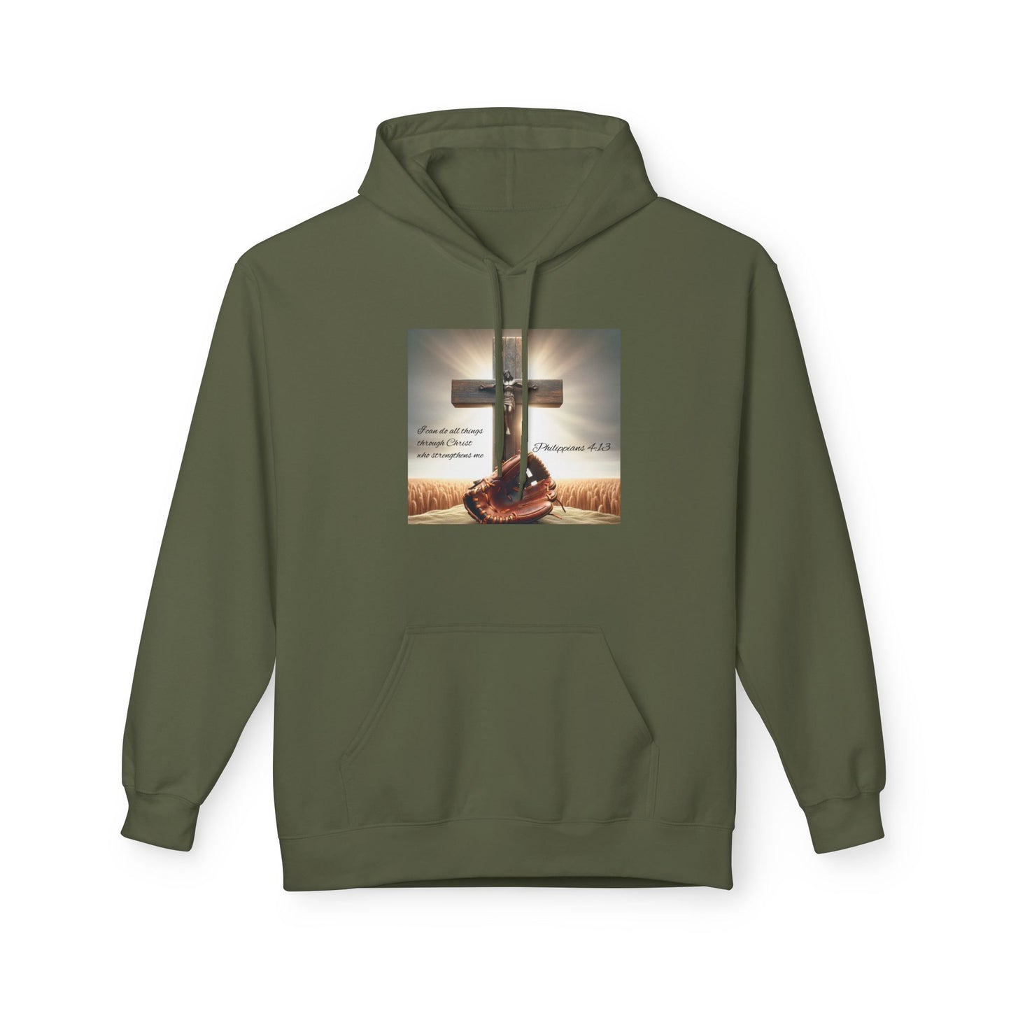 Faith-Inspired Fleece Hoodie, Comfort Apparel, Religious Gift, Christian Style, Winter Warmth, Inspirational Clothing