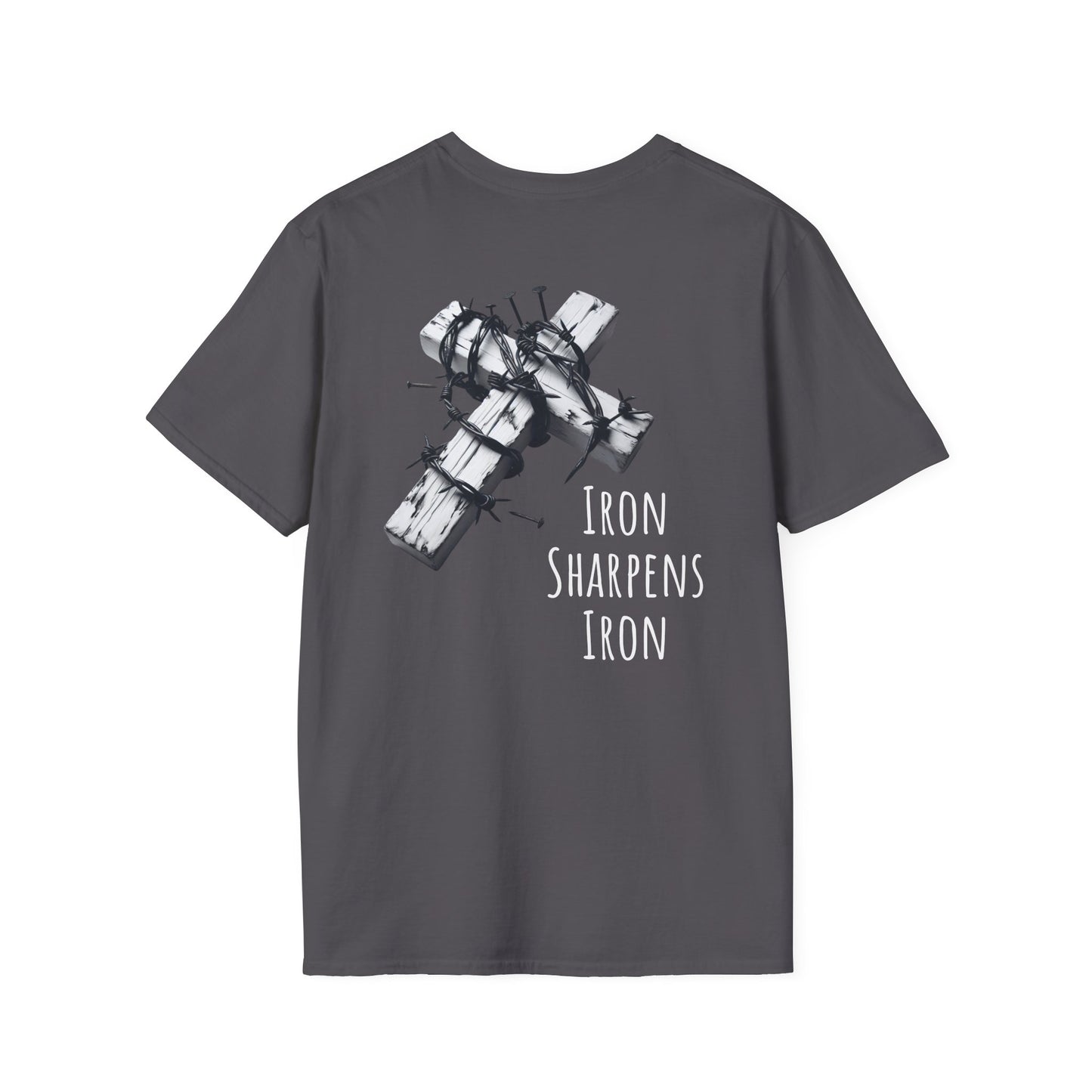Unisex Inspirational Graphic T-Shirt, Faith-Based Tee, Gift for Friends, Iron Sharpens Iron Shirt, Casual Wear, Motivational T-Shirt