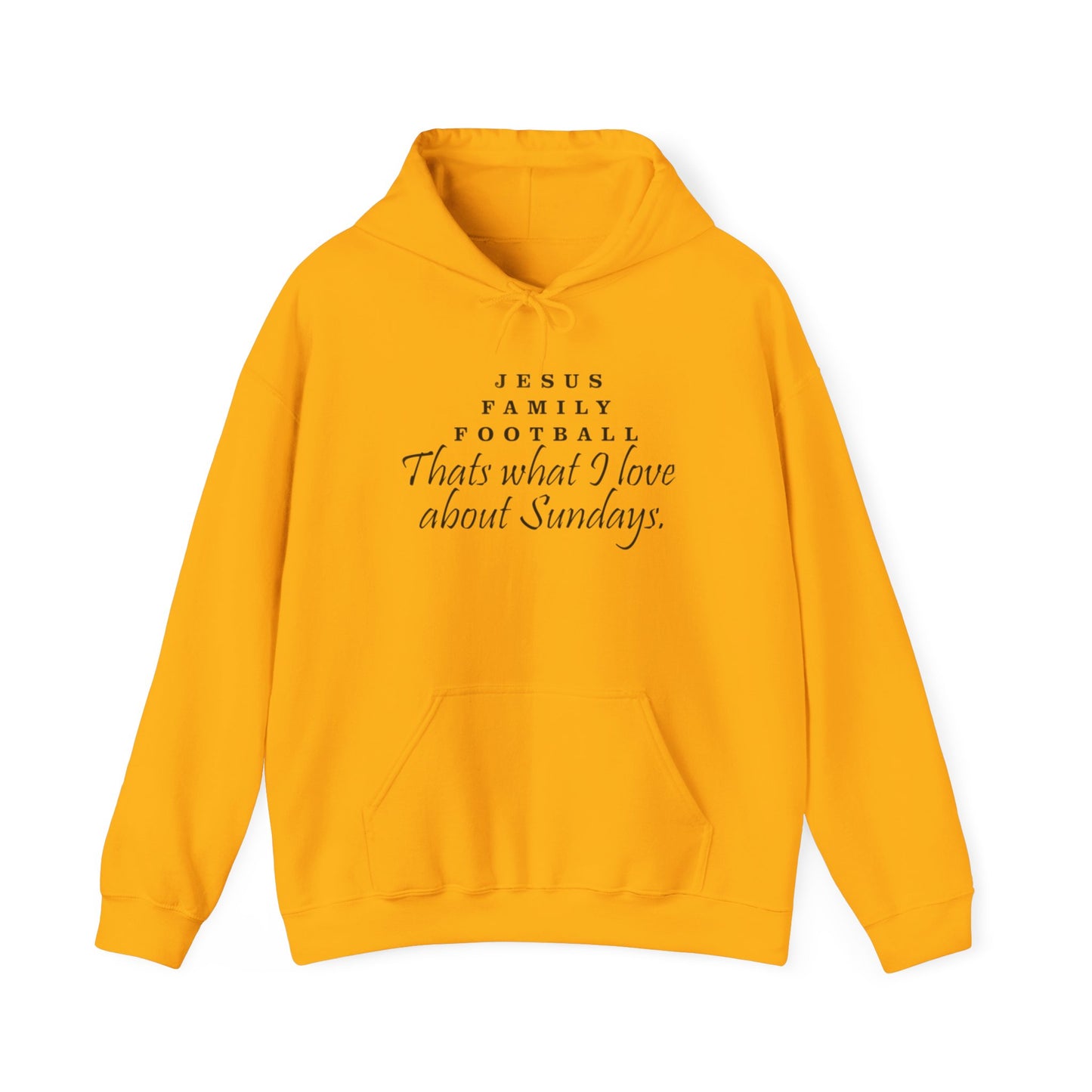 Jesus Family Football Sweatshirt, Unisex Hooded Sweatshirt, Sunday Vibes Hoodie, Family Gatherings Apparel, Faith and Fun Clothing