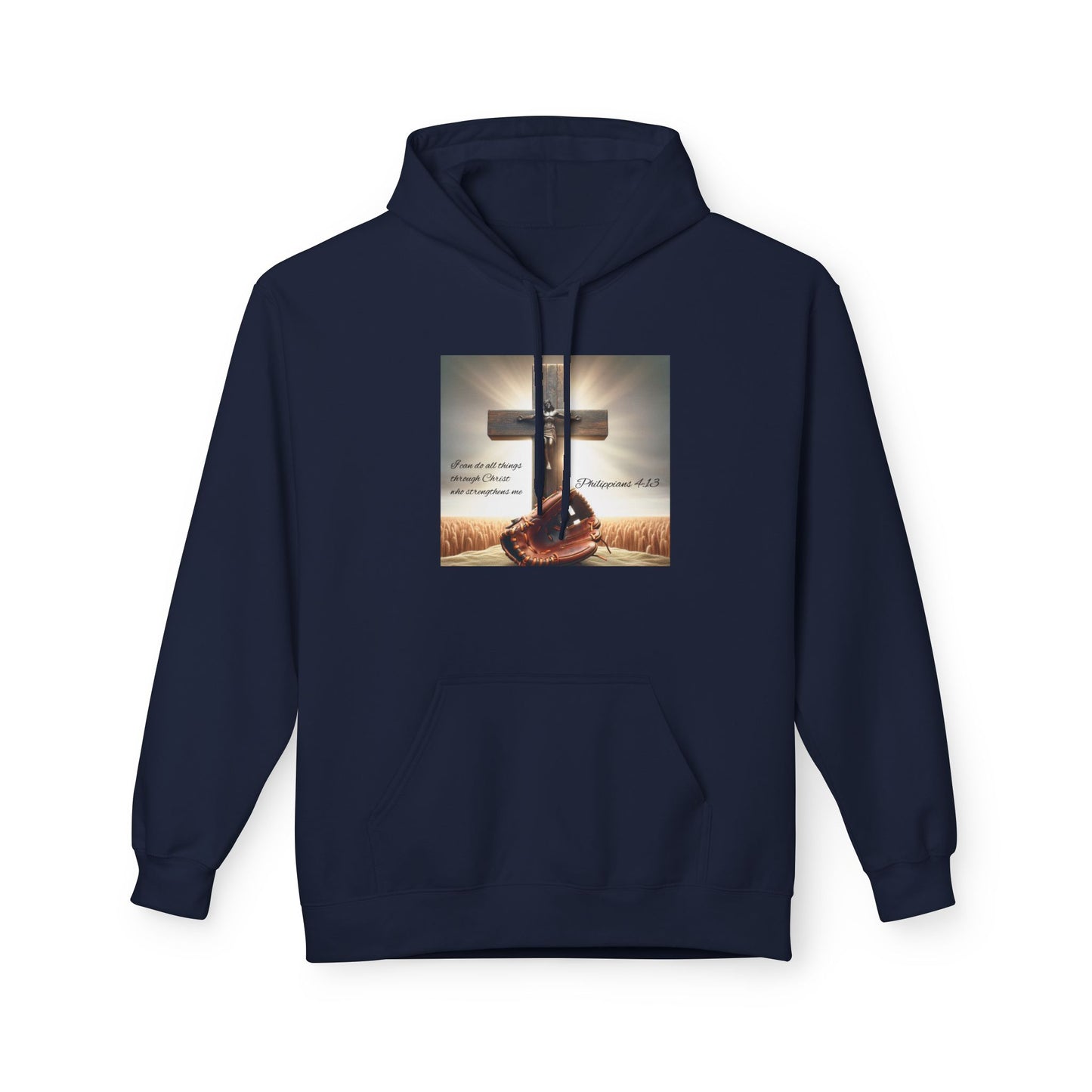 Faith-Inspired Fleece Hoodie, Comfort Apparel, Religious Gift, Christian Style, Winter Warmth, Inspirational Clothing