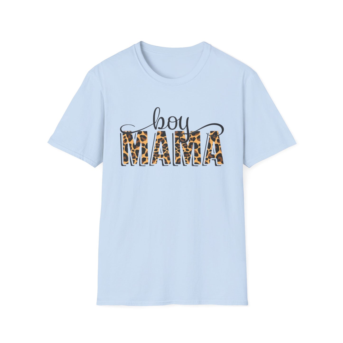 Boy Mama T-Shirt, Unisex Softstyle Tee for Mothers, Casual Wear, Gift for Mom, Cute Family Apparel