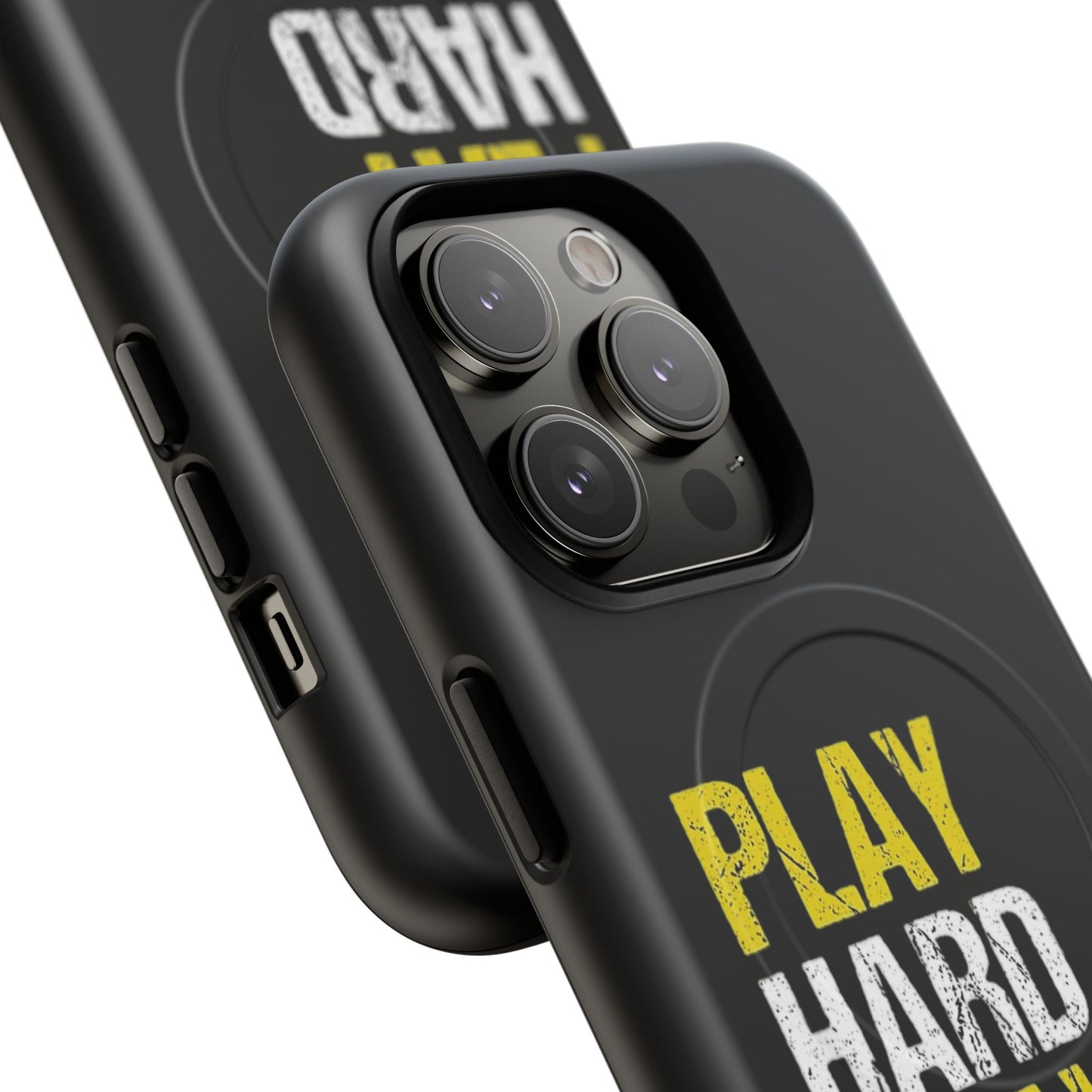 Tough Magnetic Phone Case, Play Hard Pray Harder, Durable Protection, Gifts for Gamers, Sports Enthusiasts, Everyday Use