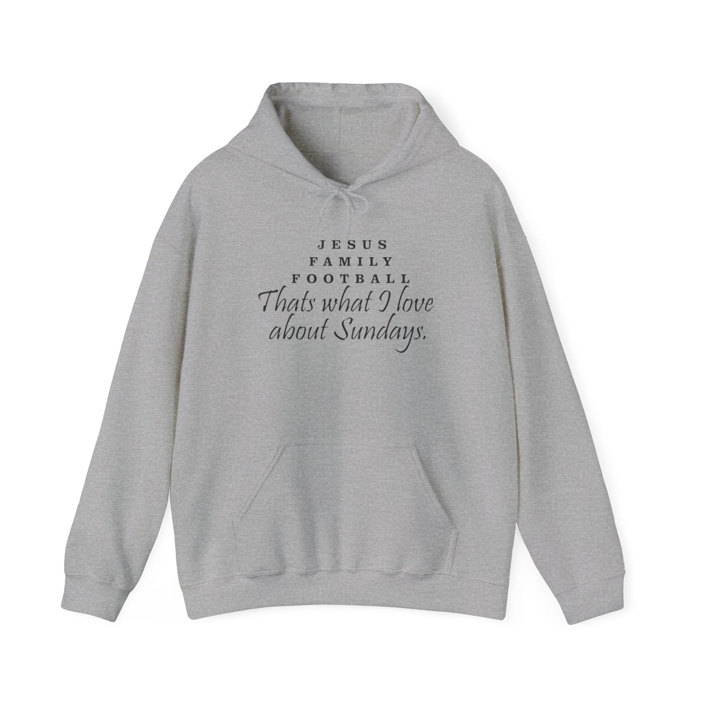Jesus Family Football Sweatshirt, Unisex Hooded Sweatshirt, Sunday Vibes Hoodie, Family Gatherings Apparel, Faith and Fun Clothing