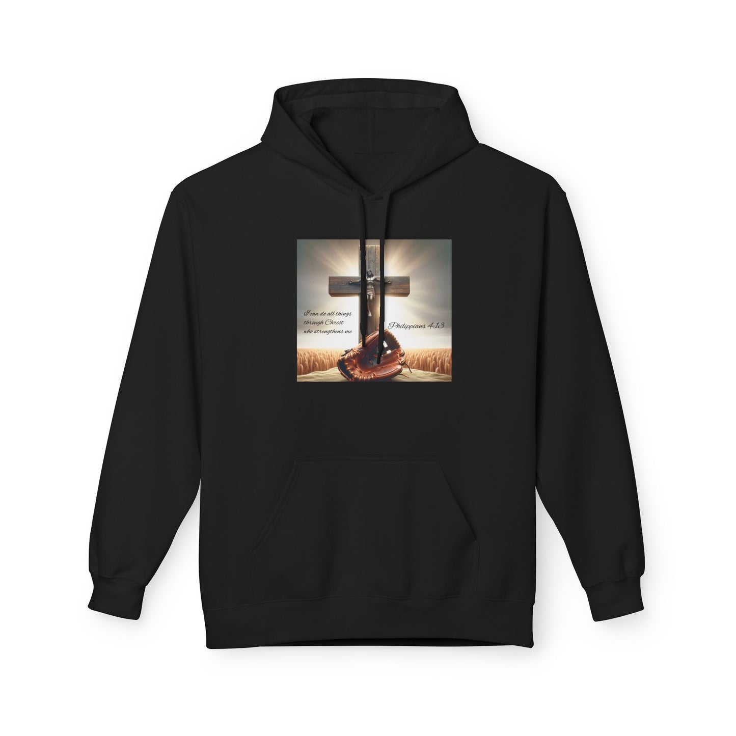 Faith-Inspired Fleece Hoodie, Comfort Apparel, Religious Gift, Christian Style, Winter Warmth, Inspirational Clothing