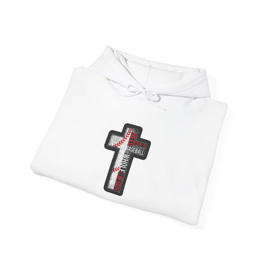 Christian Cross Sweatshirt | Comfortable Religious Apparel | Unisex Hoodie for Faith, Worship, Gifts, and Everyday Wear