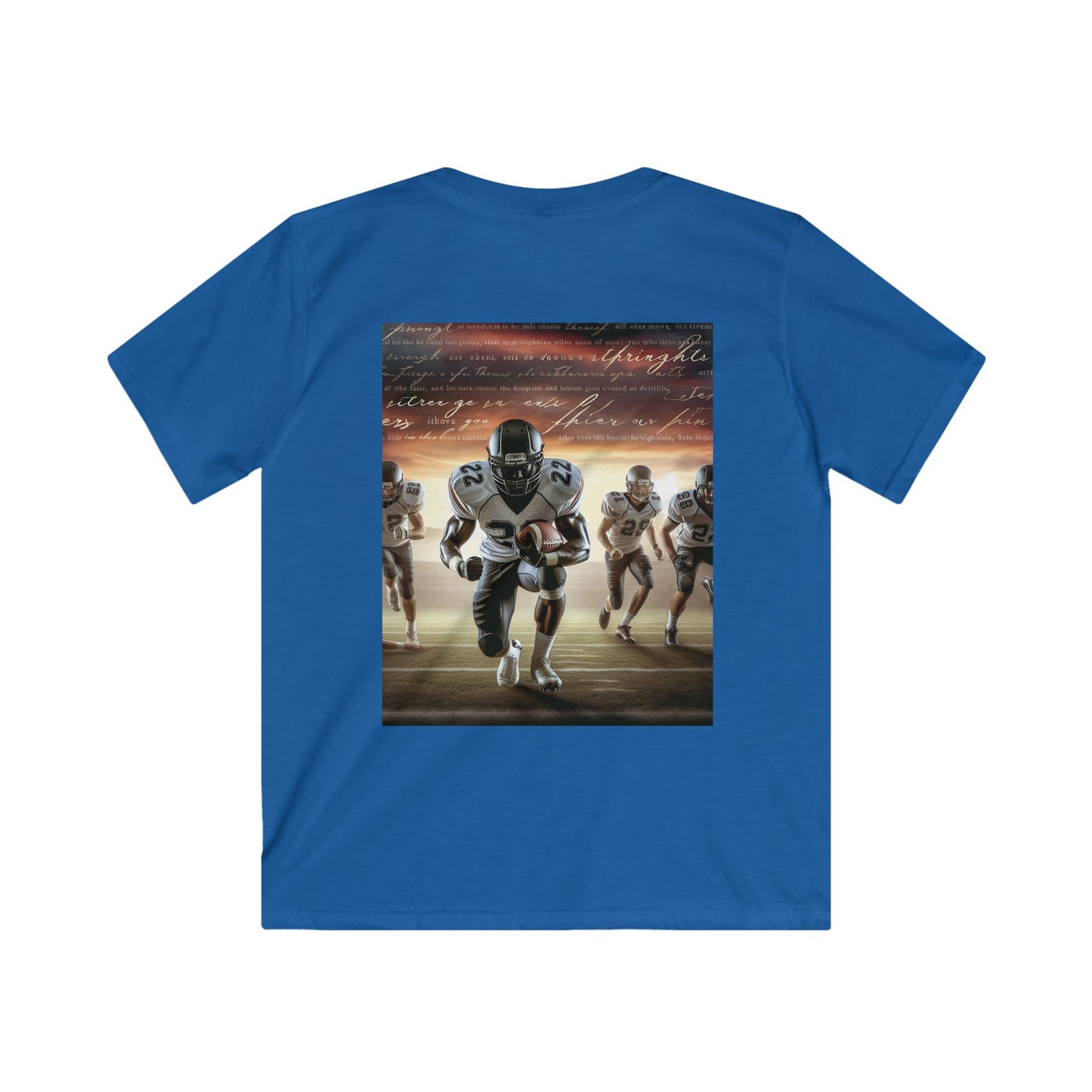 Dynamic Kids Football Tee - Sporty, Comfortable, Perfect for Active Play, Youth Sports Events, Birthday Gifts, Team Spirit