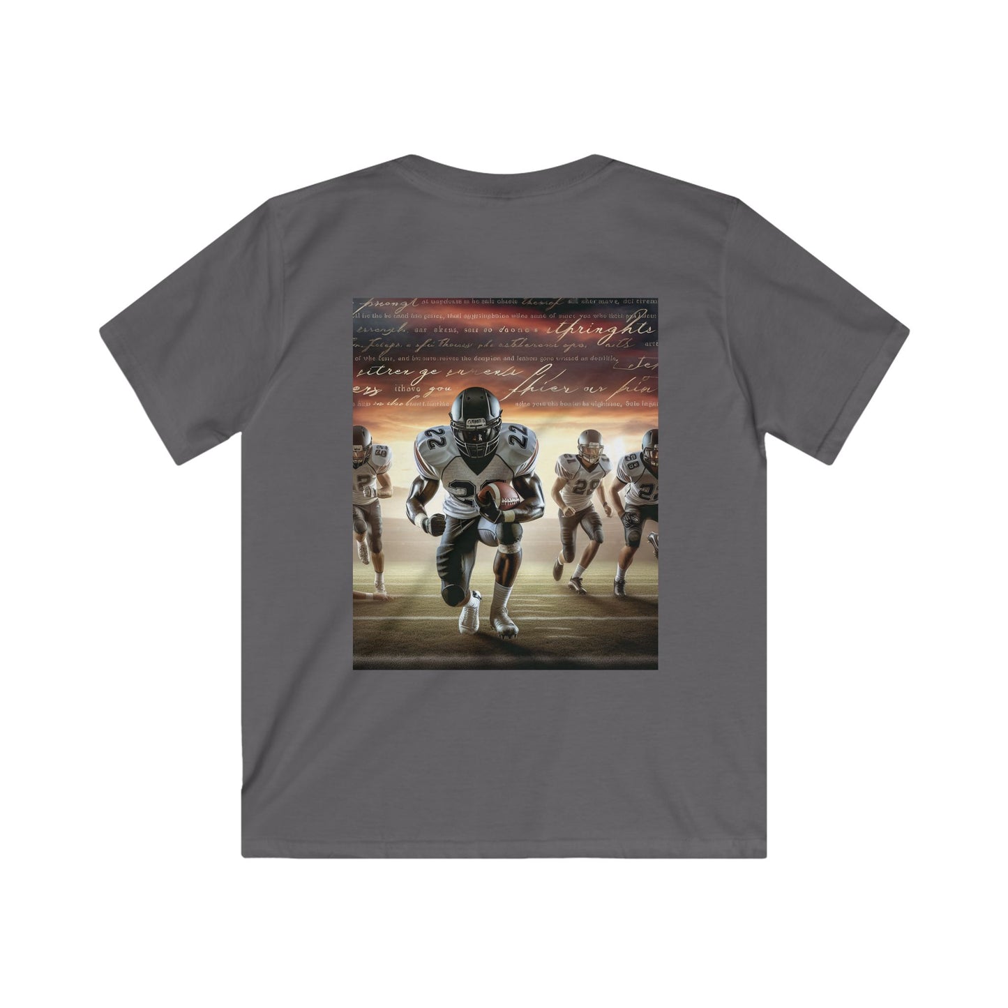 Dynamic Kids Football Tee - Sporty, Comfortable, Perfect for Active Play, Youth Sports Events, Birthday Gifts, Team Spirit