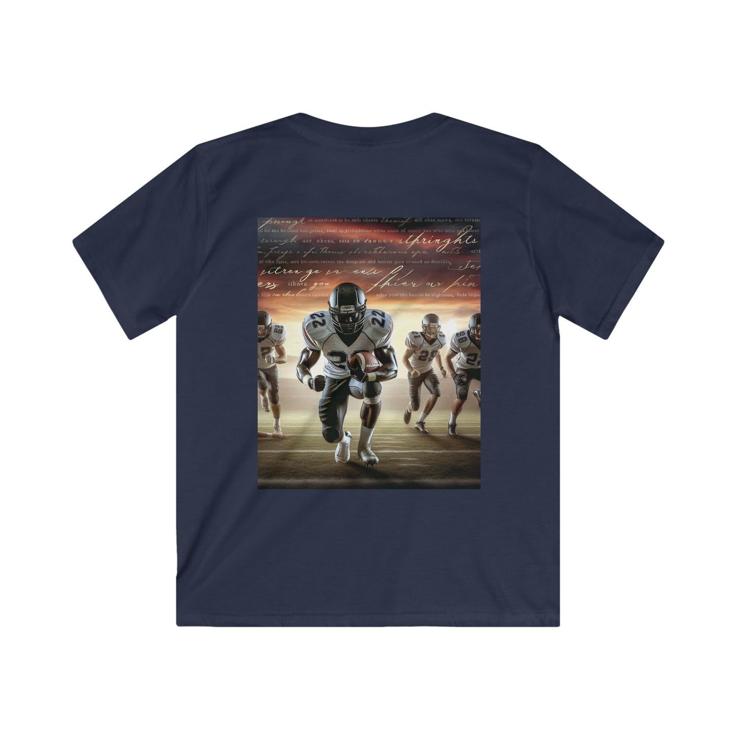 Dynamic Kids Football Tee - Sporty, Comfortable, Perfect for Active Play, Youth Sports Events, Birthday Gifts, Team Spirit