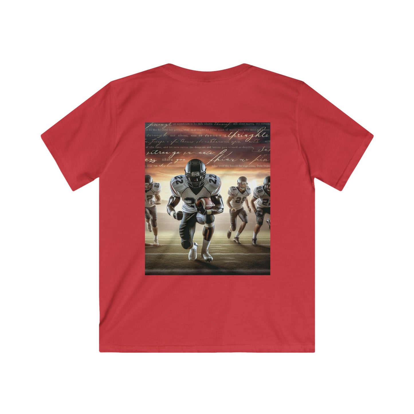 Dynamic Kids Football Tee - Sporty, Comfortable, Perfect for Active Play, Youth Sports Events, Birthday Gifts, Team Spirit