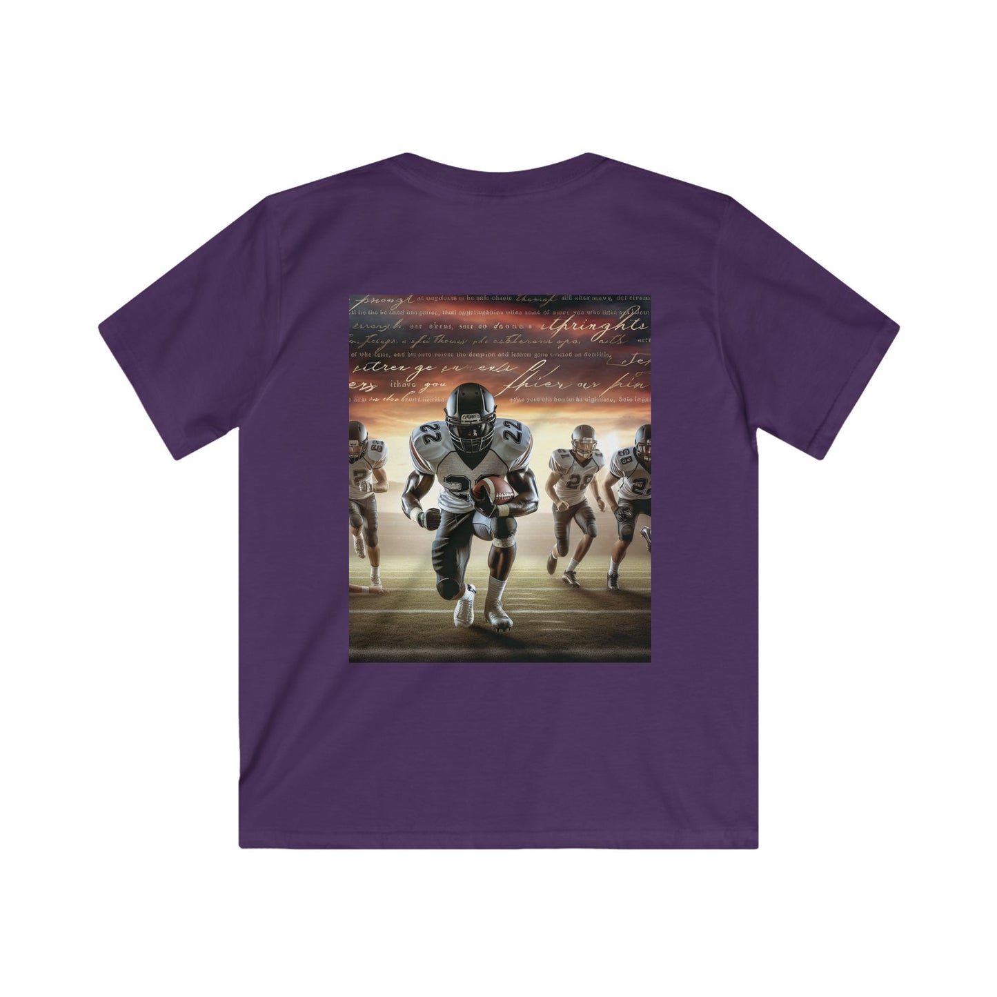 Dynamic Kids Football Tee - Sporty, Comfortable, Perfect for Active Play, Youth Sports Events, Birthday Gifts, Team Spirit