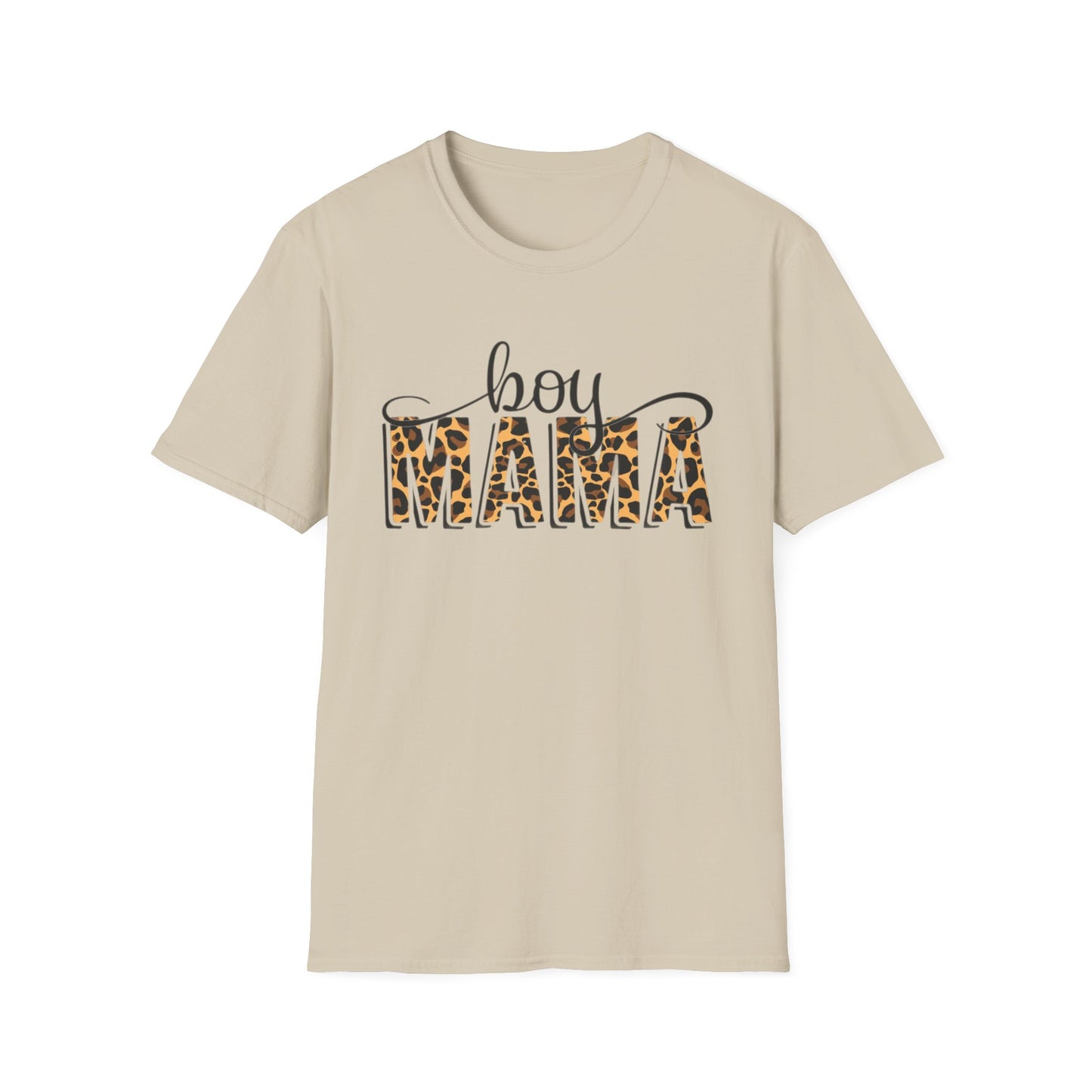 Boy Mama T-Shirt, Unisex Softstyle Tee for Mothers, Casual Wear, Gift for Mom, Cute Family Apparel
