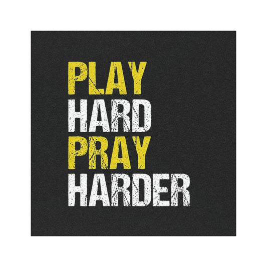 Play Hard Pray Harder Car Magnets, Inspirational Vehicle Decals, Faith-Based Gifts, Motivational Car Decorations, Religious Car Accessories