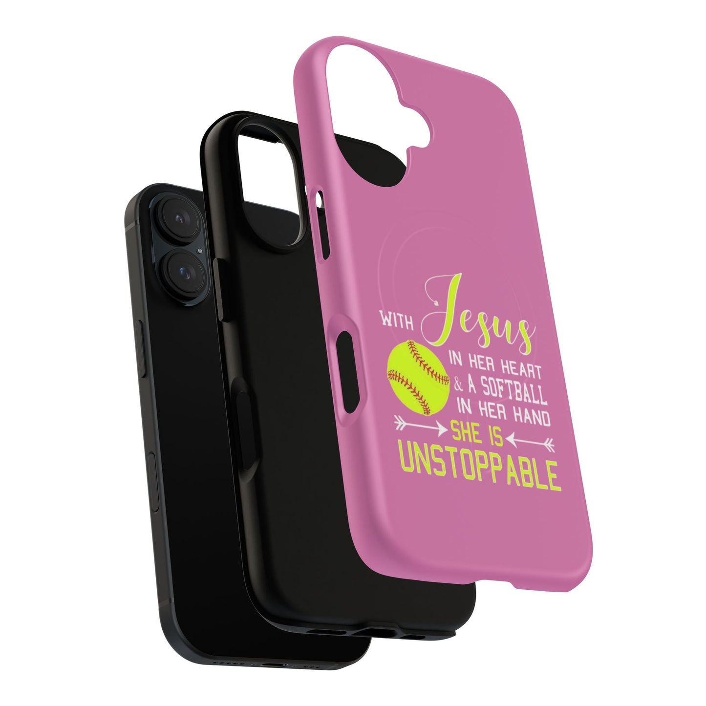 Stylish Magnetic Phone Case, Softball Lover Gift, Unstoppable Case with Jesus Design, Sports Accessory, Christian Sports Enthusiast [...]