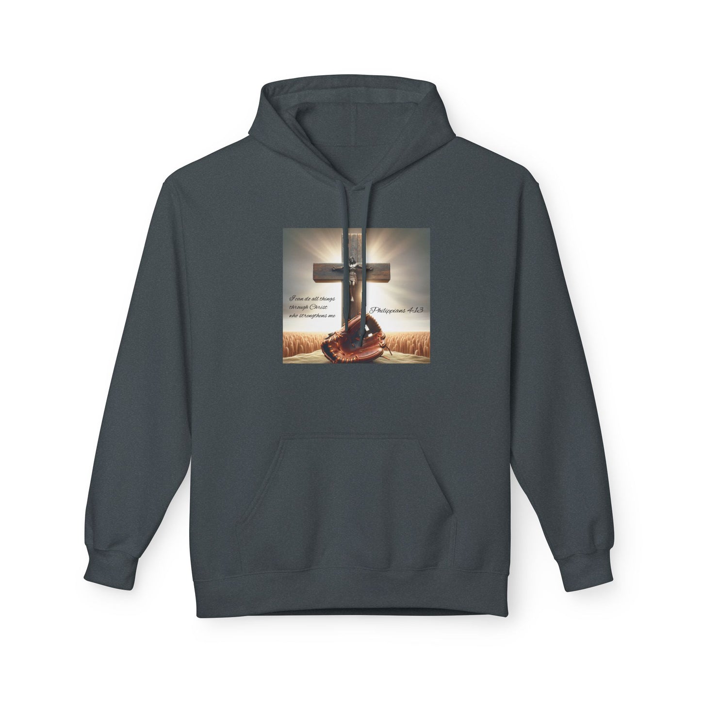 Faith-Inspired Fleece Hoodie, Comfort Apparel, Religious Gift, Christian Style, Winter Warmth, Inspirational Clothing