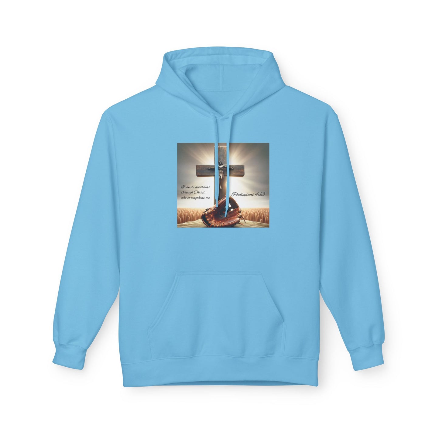 Faith-Inspired Fleece Hoodie, Comfort Apparel, Religious Gift, Christian Style, Winter Warmth, Inspirational Clothing