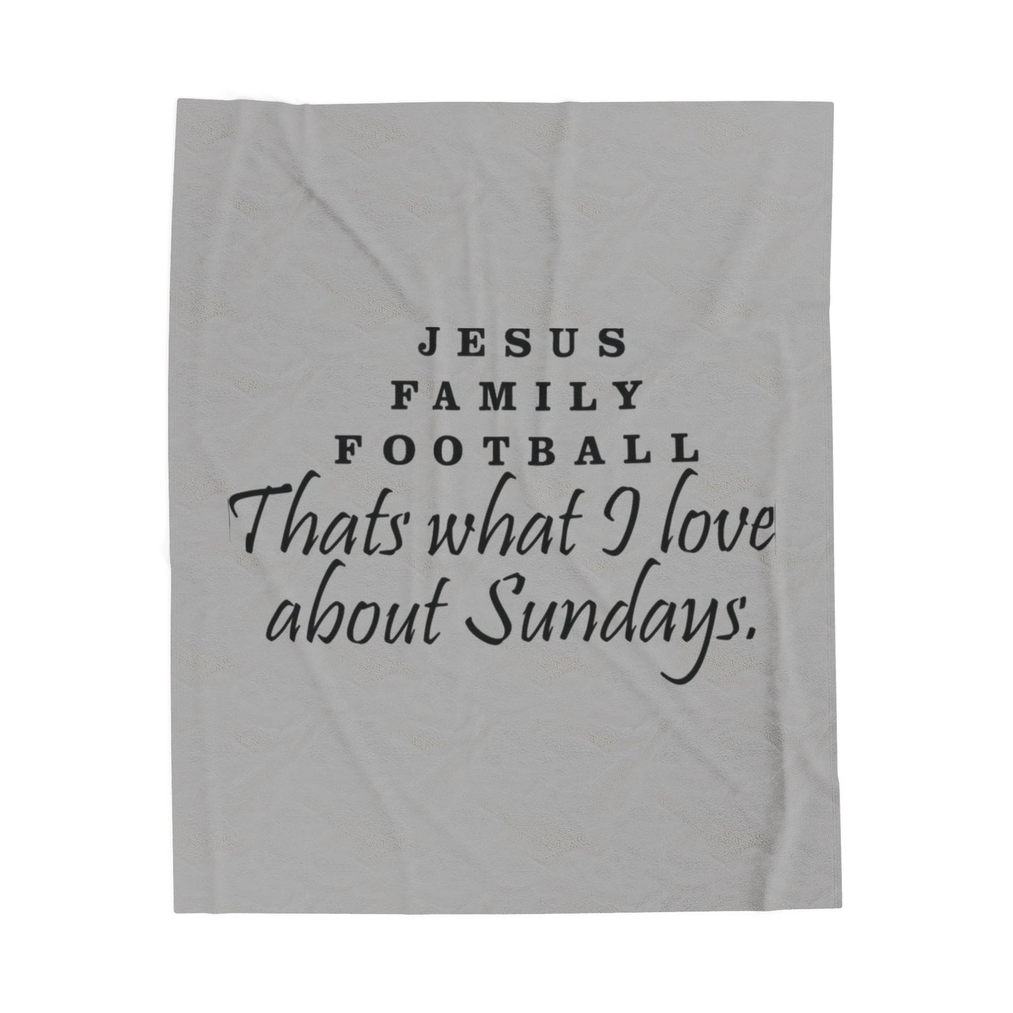 Cozy Velveteen Plush Blanket with Inspirational Sunday Quote, Perfect for Family Gatherings, Home Decor, Gifts for Football Fans, Soft [...]