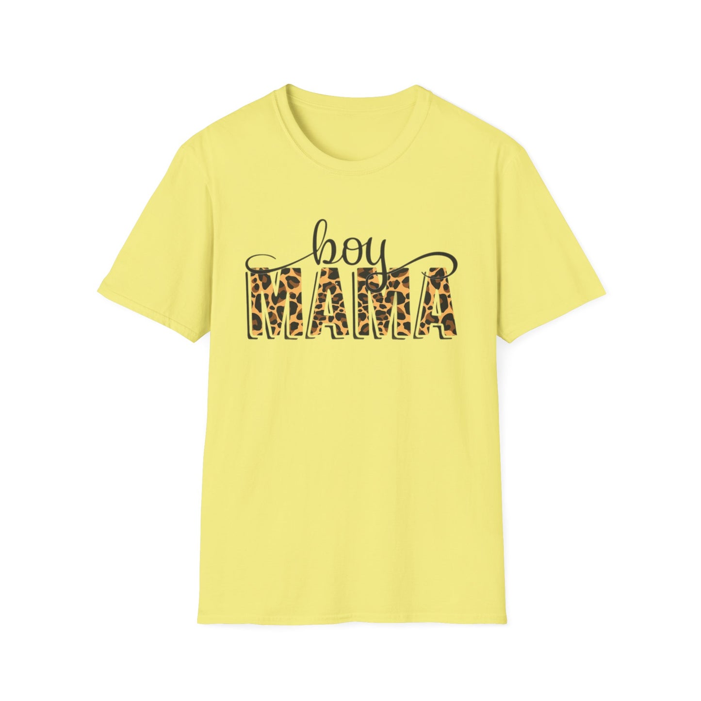 Boy Mama T-Shirt, Unisex Softstyle Tee for Mothers, Casual Wear, Gift for Mom, Cute Family Apparel