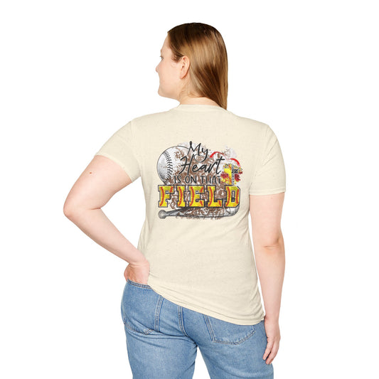 Baseball Heart T-Shirt | Unisex Softstyle Tee, Gift for Sports Lovers, Father's Day, Baseball Fans, Summer Style