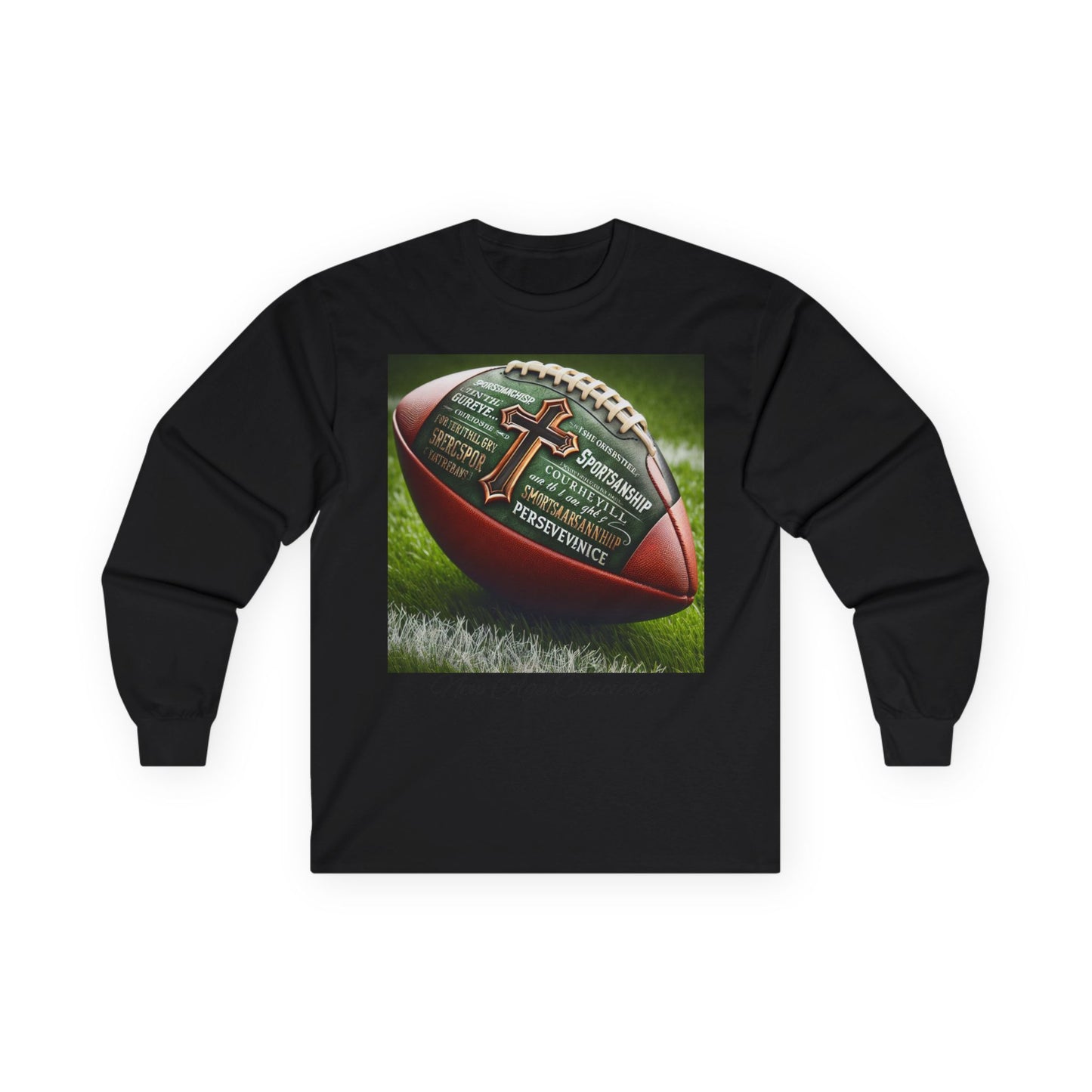Faith & Football Long Sleeve Tee | Unisex Shirt for Sports Fans, Men's & Women's Apparel, Perfect Gift for Sports Lovers, Christian Athletes