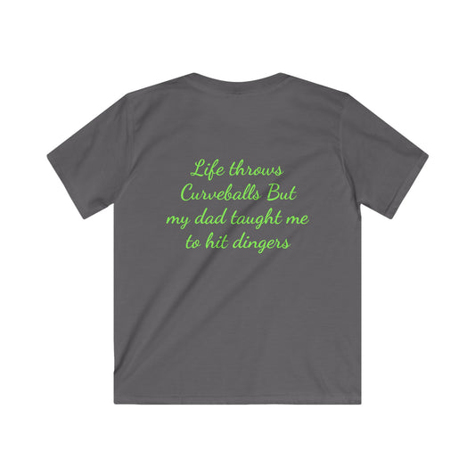 Kids Sports Quote Tee, Fun Kids T-Shirt, Gift for Young Athletes, Baseball Fan Shirt, Youth Softstyle Shirt, Inspirational Kid's Apparel